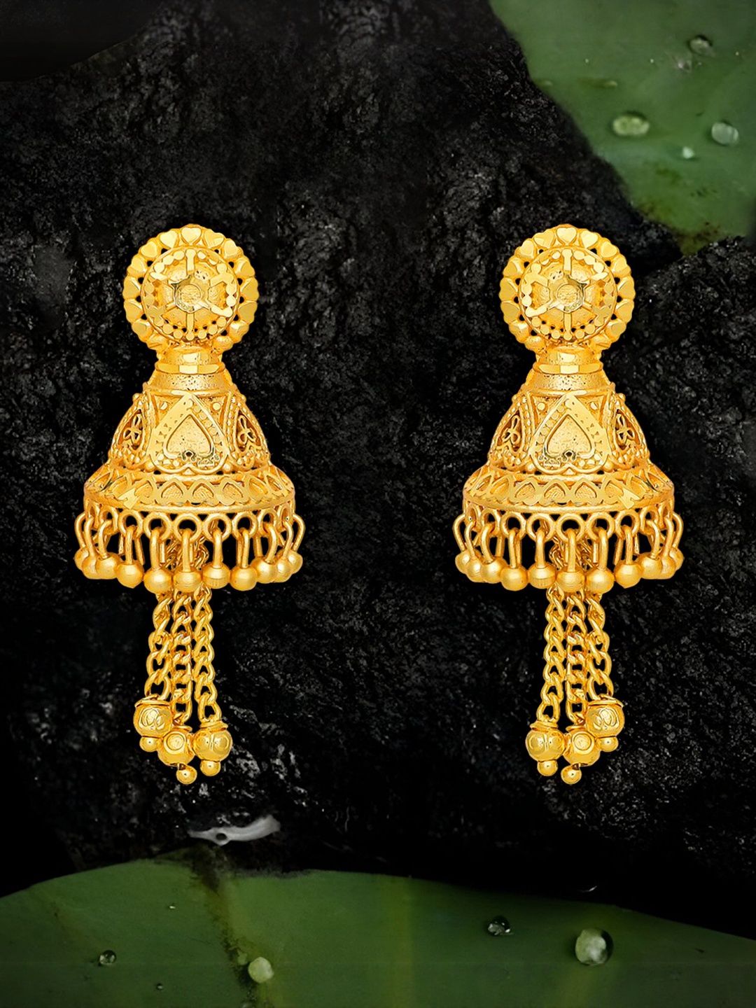Raj And Deb Gold-Plated Brass Earrings-picture-19