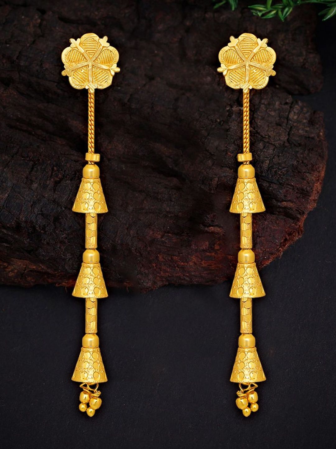 Raj And Deb Gold-Plated Brass Earrings-picture-22