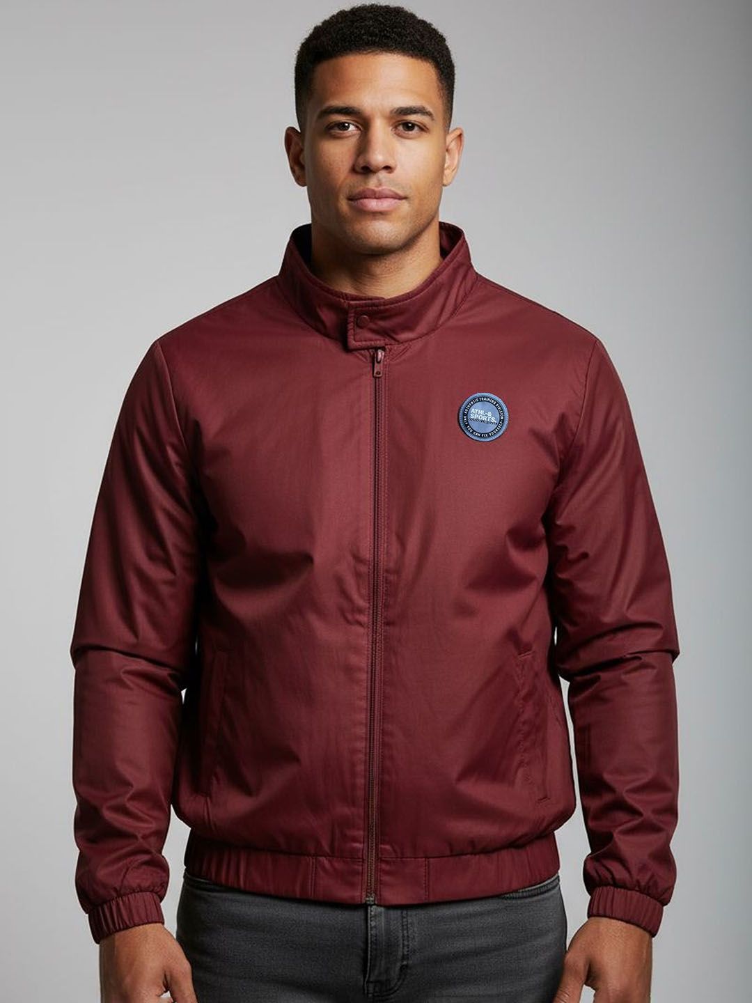 HRX by Hrithik Roshan Men Mock Collar Solid Sporty Jacket-picture-19