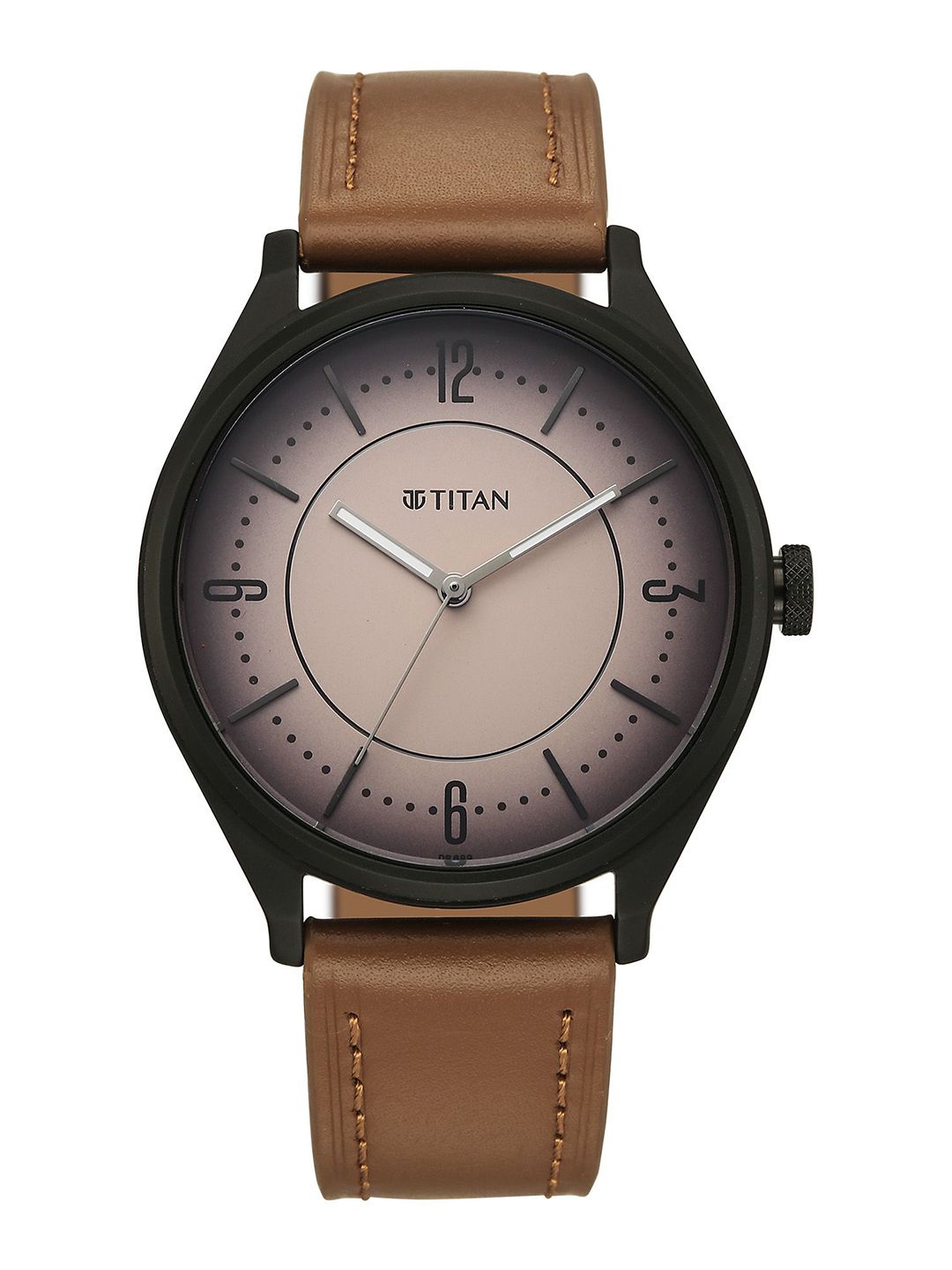 Titan Men Neo Basics II Quartz Beige Round Dial Watch - 1802NL03-picture-18