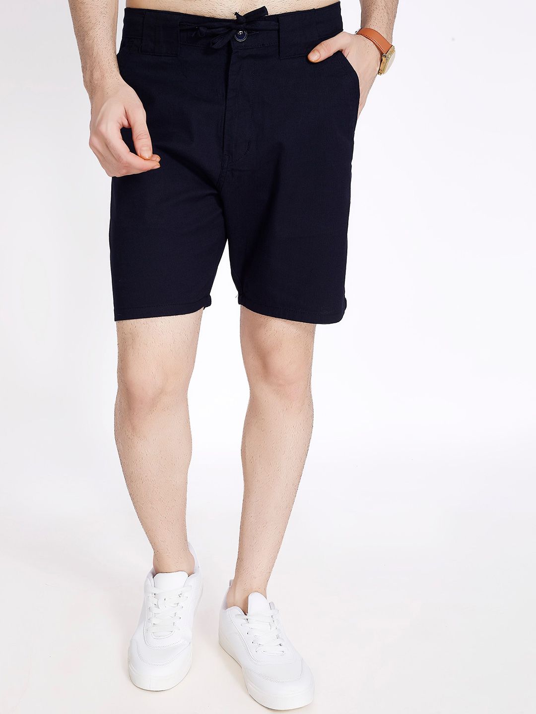 DIVISIVE Men Solid Mid-Rise Relaxed Fit Shorts-picture-34