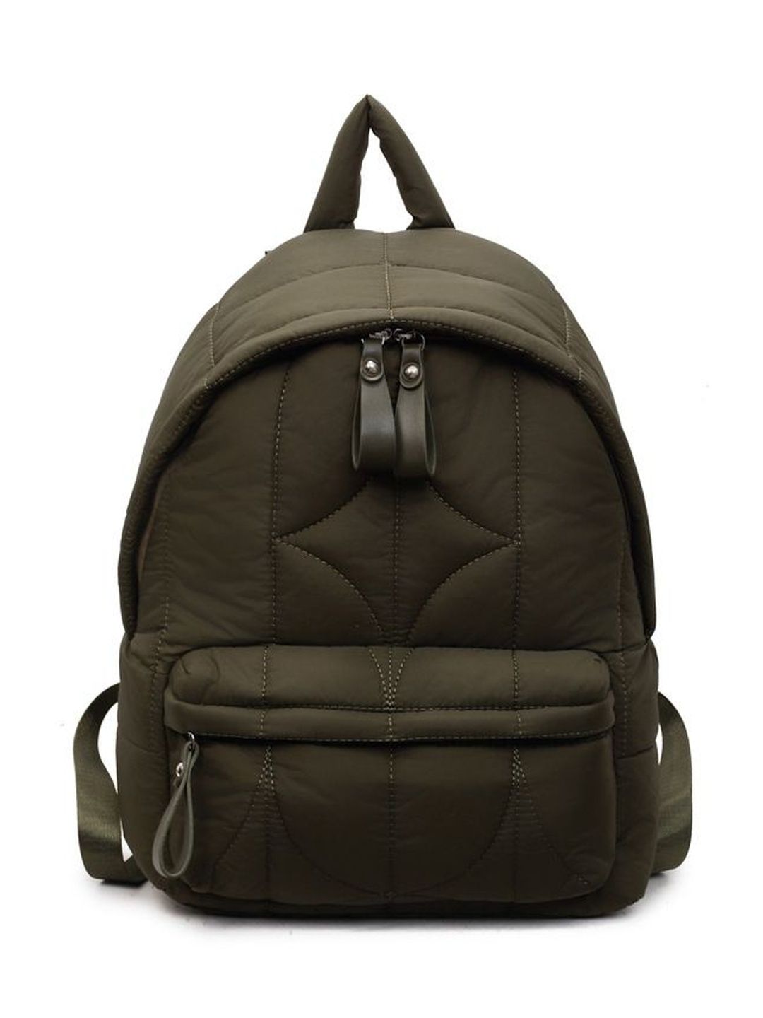 CORSICA Women Green Large Padded Shoulder Strap Solid Backpack-picture-18