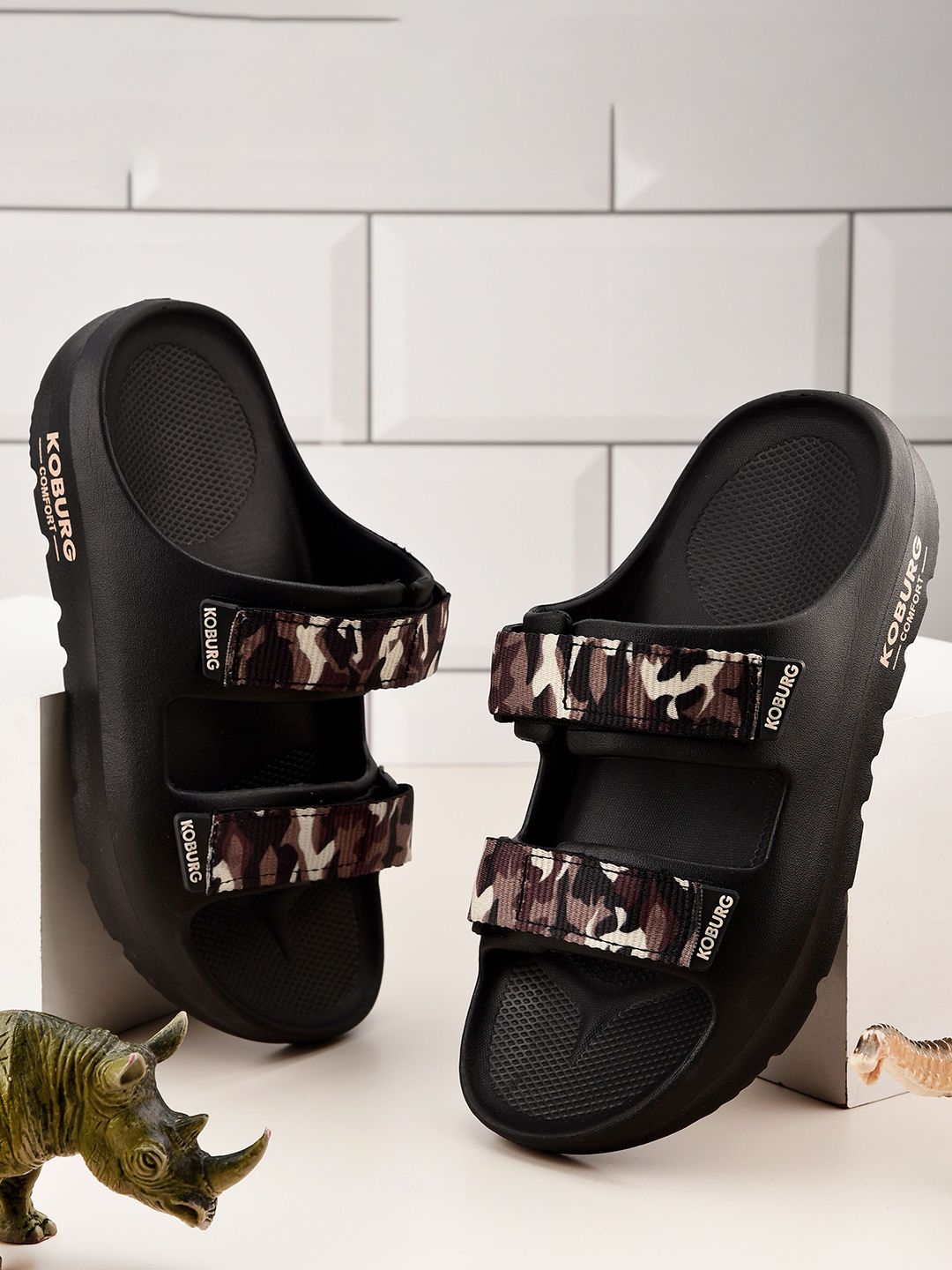 Koburg Kids Printed Sliders