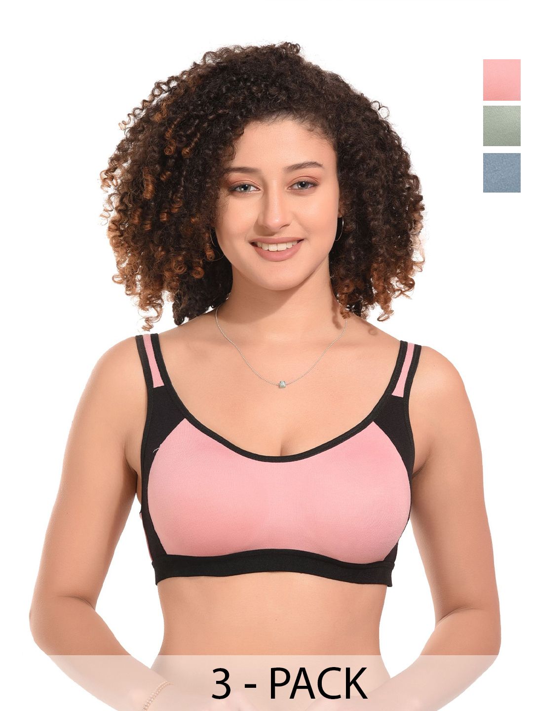 Kinza soft. Colourblocked Bra Full Coverage Underwired-picture-19