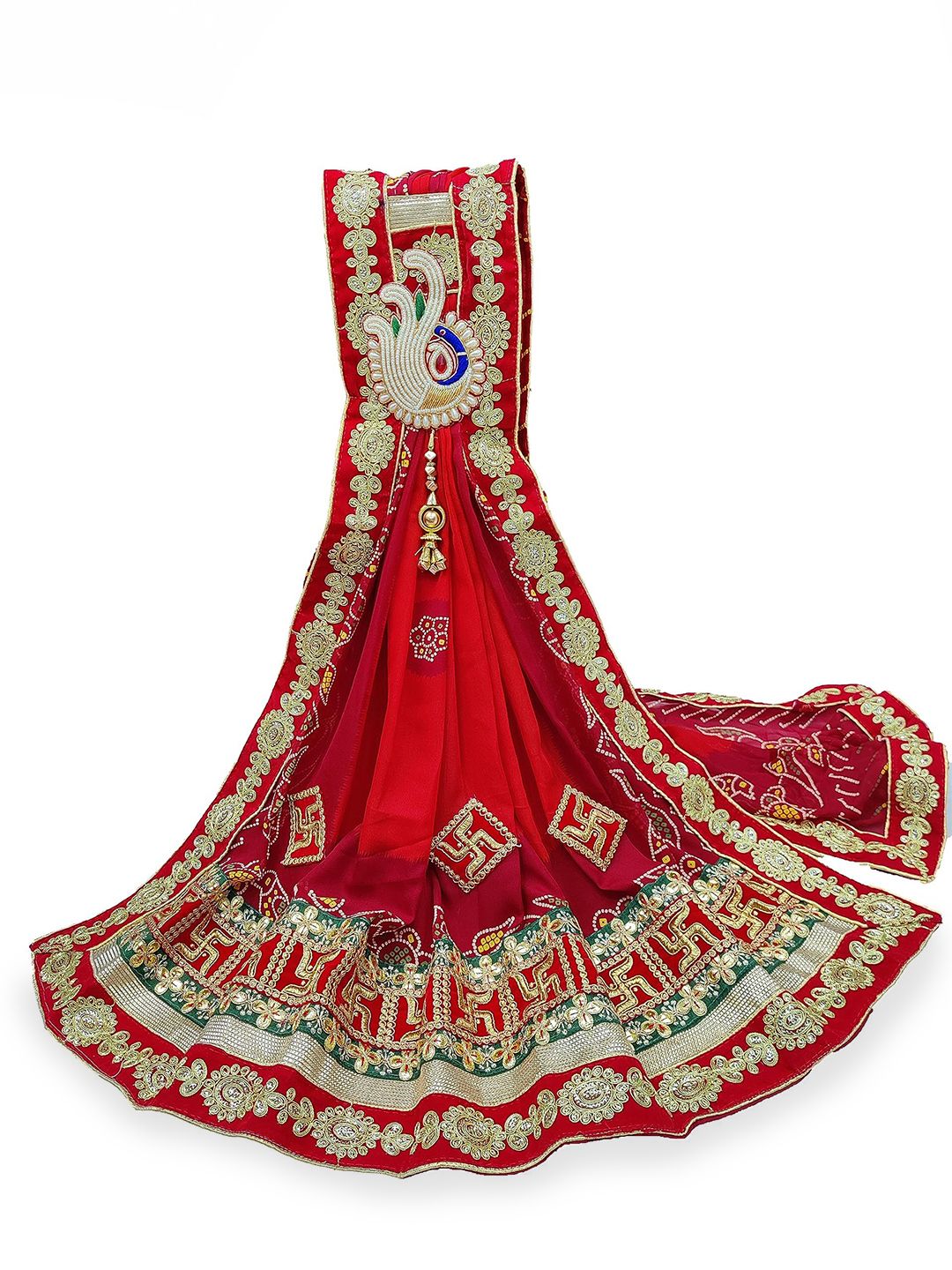 Ranisatiya creation Bandhani Printed Sequinned Dupatta-picture-21