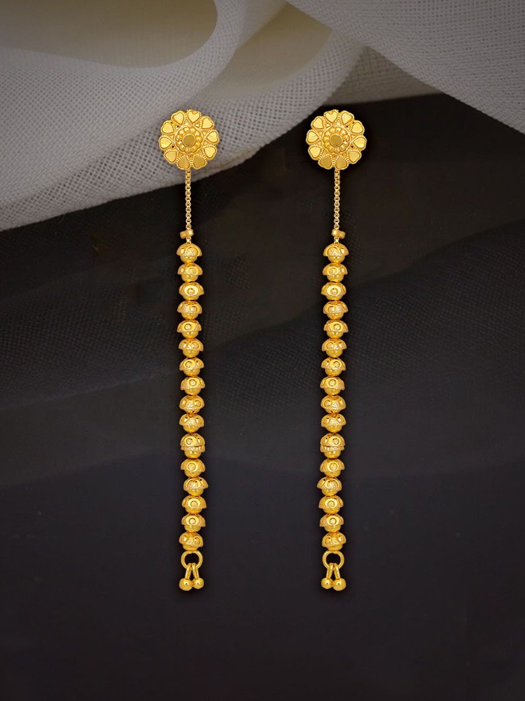 Raj And Deb Gold-Plated Brass Earrings-picture-45
