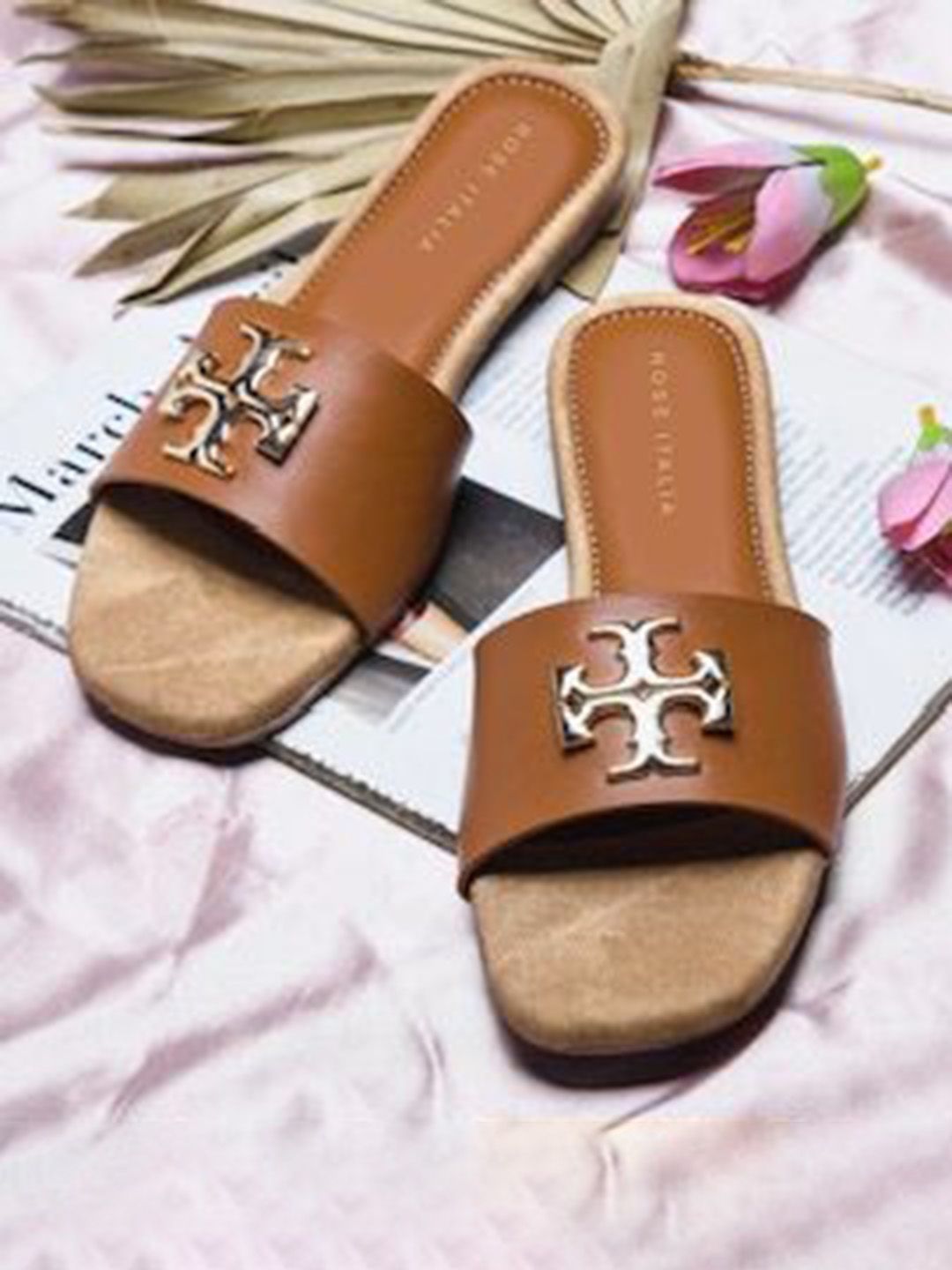ROSE ITALIA Women Open Toe Flats with Buckles-picture-40