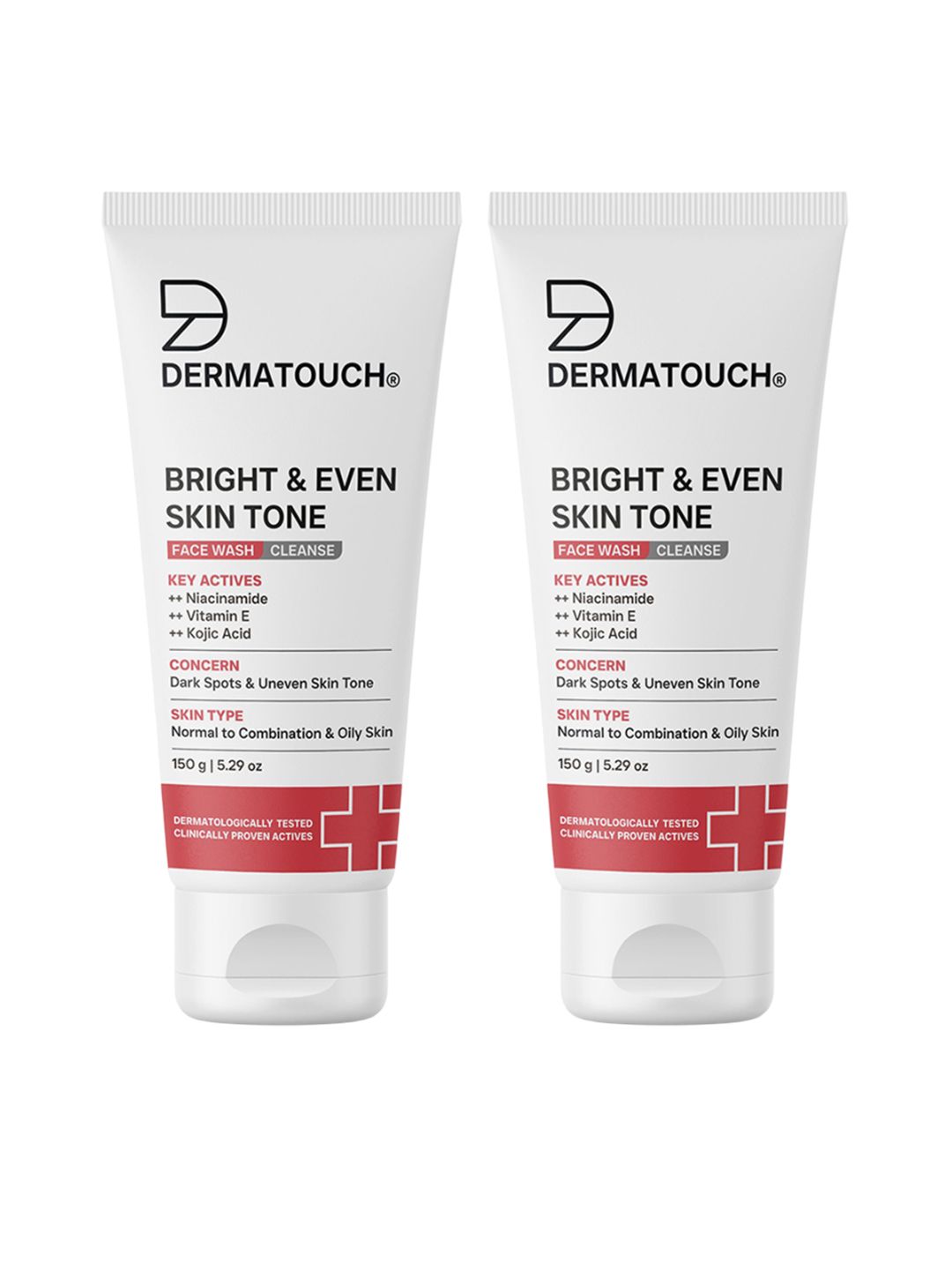 Dermatouch Set Of 2 Bright & Even Tone Face Wash - 150 g Each-image-45