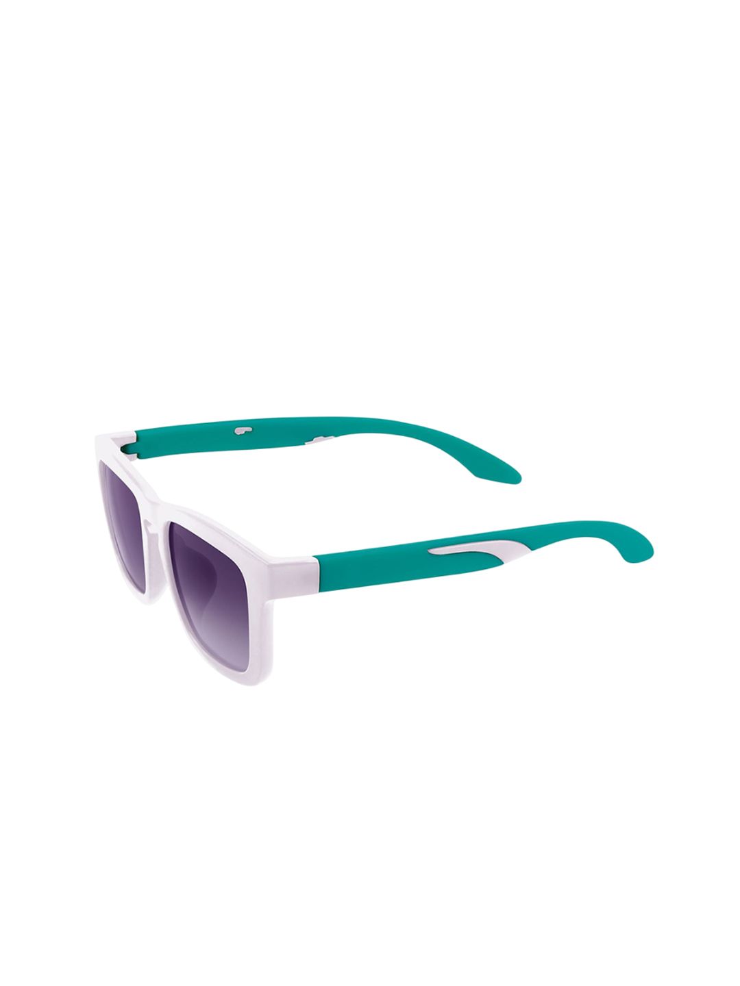 KIDSUN Kids Purple Lens & White Square Sunglasses With UV Protected Lens