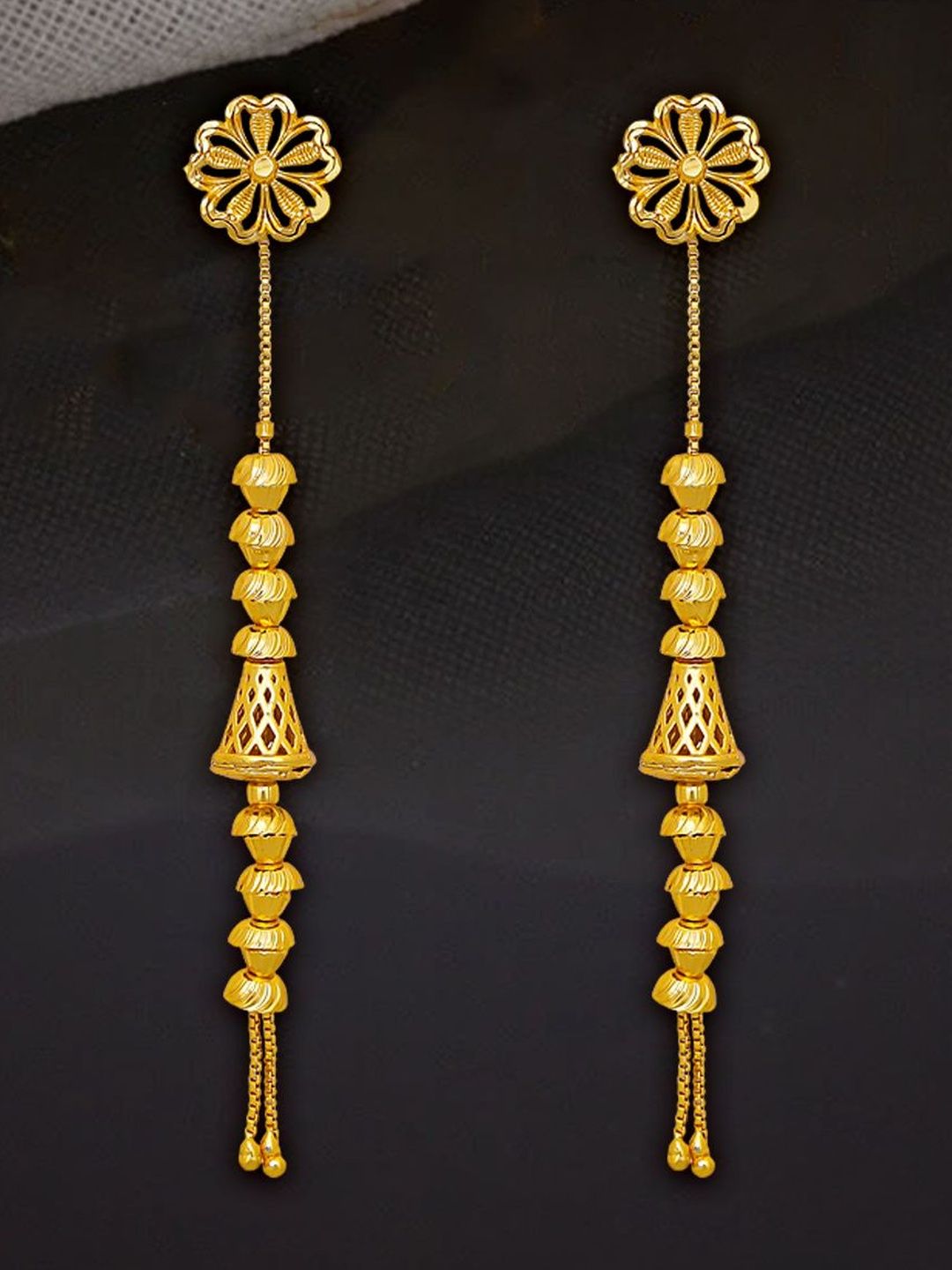 Raj And Deb Gold-Plated Brass Earrings-picture-18