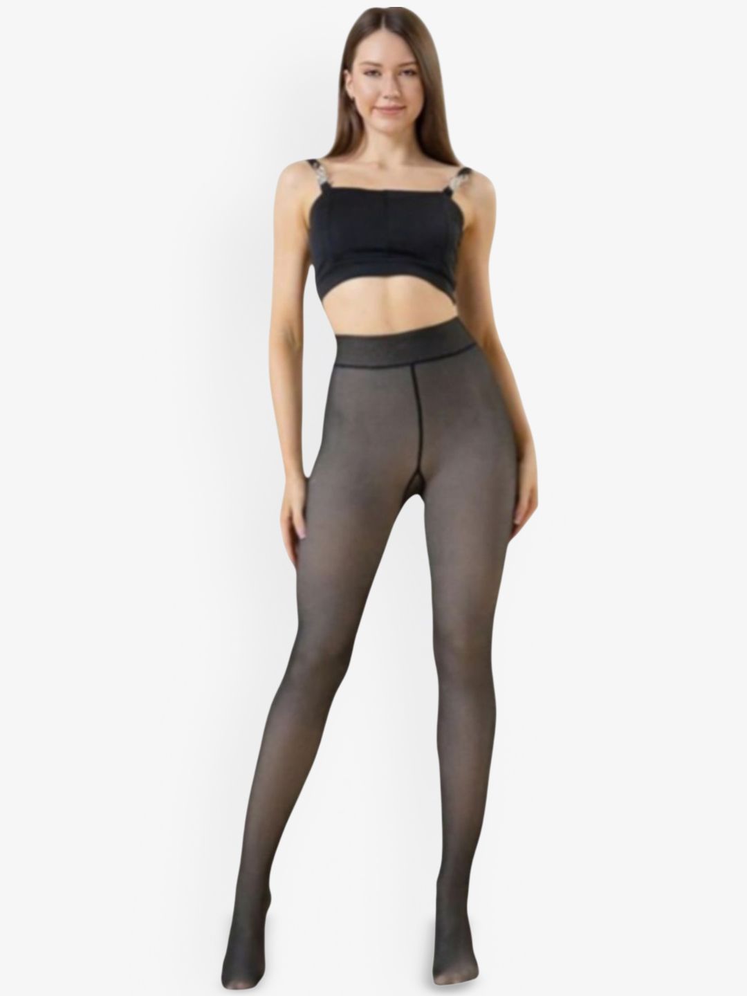 G Heist Women Stretchable Semi Sheer Thermal Bottom-picture-40