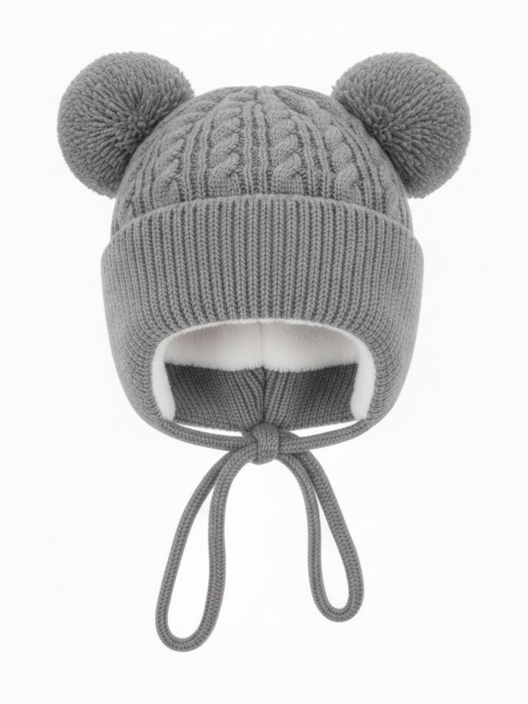 Adorazone Kids Woollen Beanie With Pom Pom-picture-29