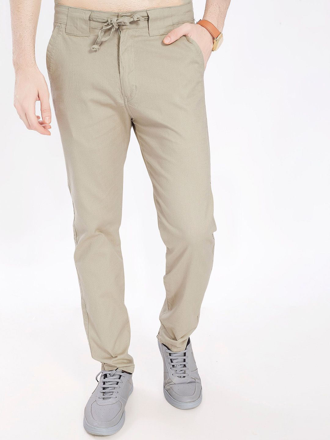 THE BEETEL HOUSE Men Relaxed Fit Mid-Rise Casual Trousers-picture-33