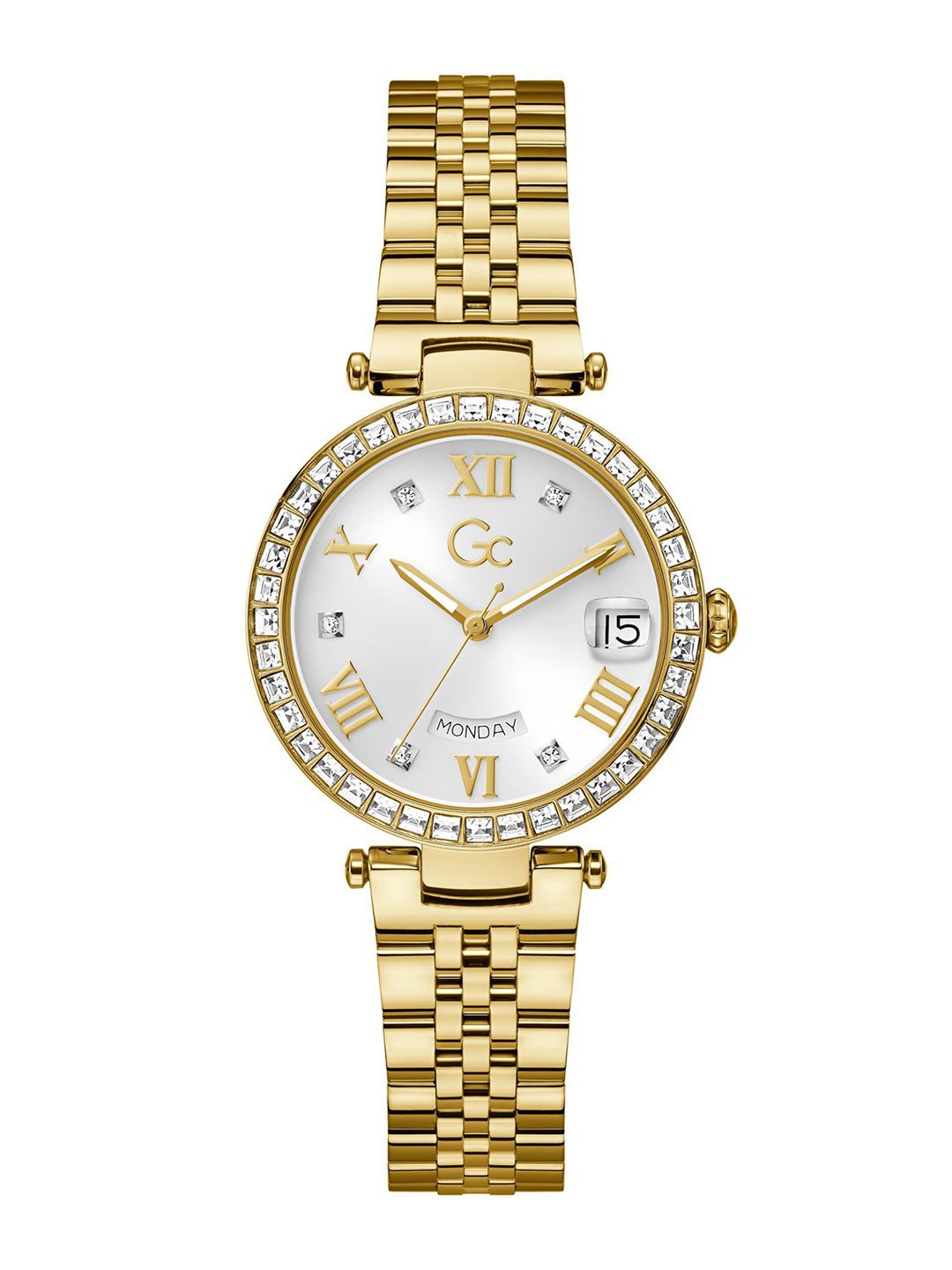 GC Flair Crystal Women Stainless Steel Bracelet Style Straps Analogue Watch Z01022L6-image-5