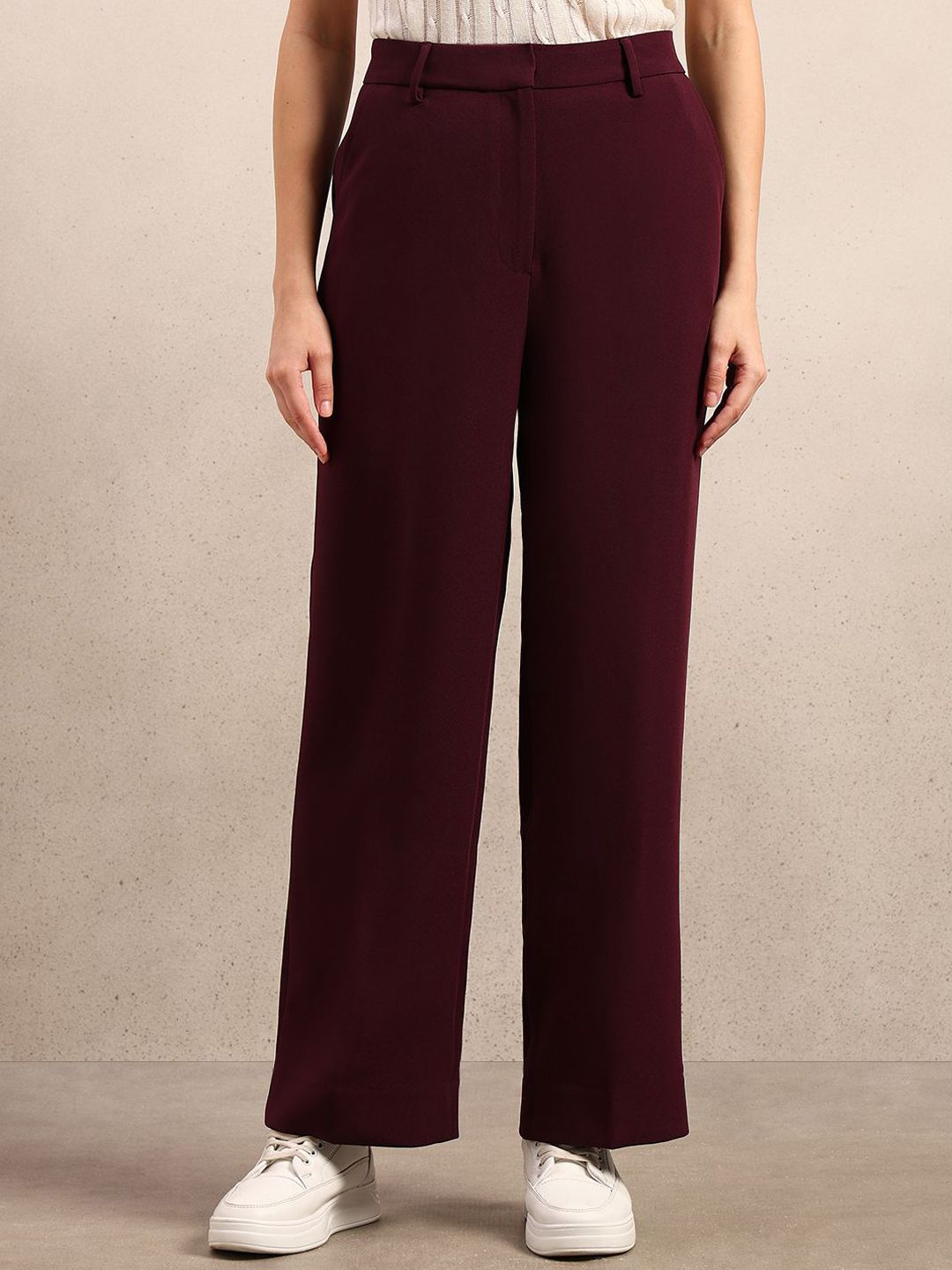 Vero Moda CO Demi HW Solid Straight Fit High-Rise Trousers-picture-58