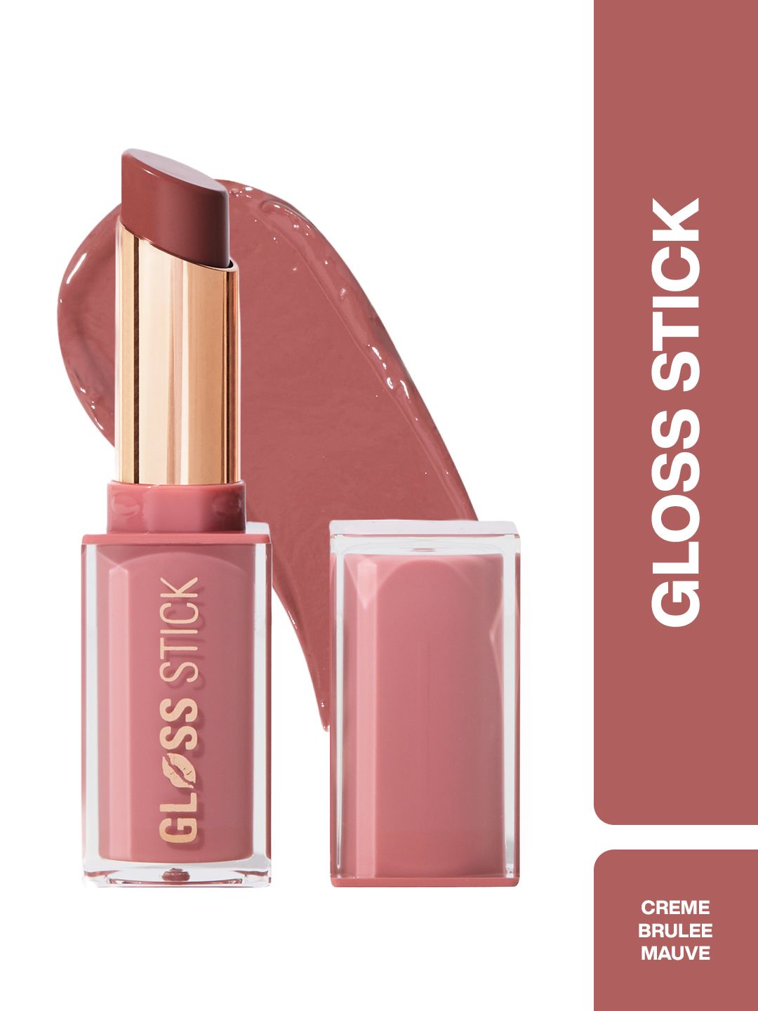 Makeup Revolution London Pout Lip Gloss Stick With Vitamin E - 3 g - Creme Brulee Mauve-image-8
