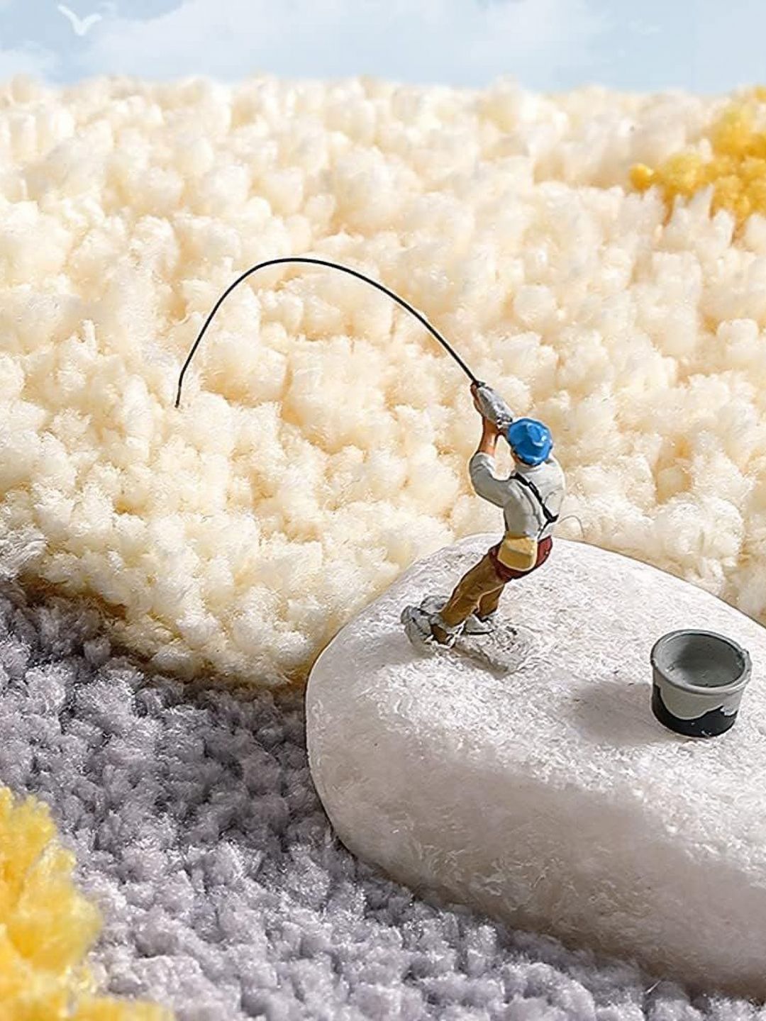 Homio Grey & White Anti-Slip Microfibre 2000GSM Bath Rug-picture-16