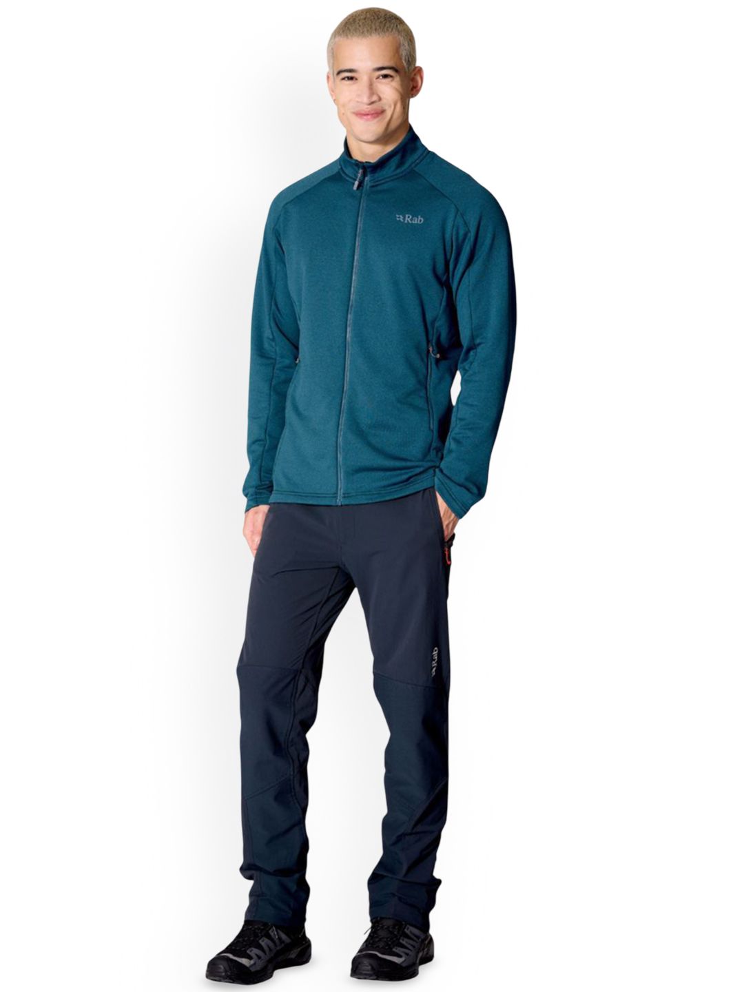 Rab Men Mock Collar Solid Lightweight Sporty Jacket-picture-29