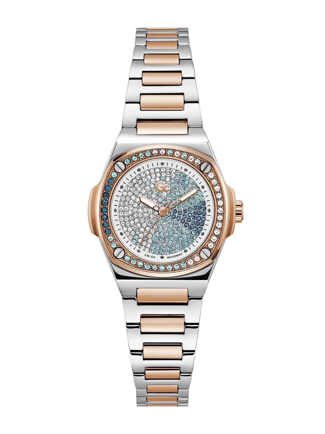 GC Women Round Dial & Stainless Steel Bracelet Style Straps Analogue Watch Z12010L9-picture-37