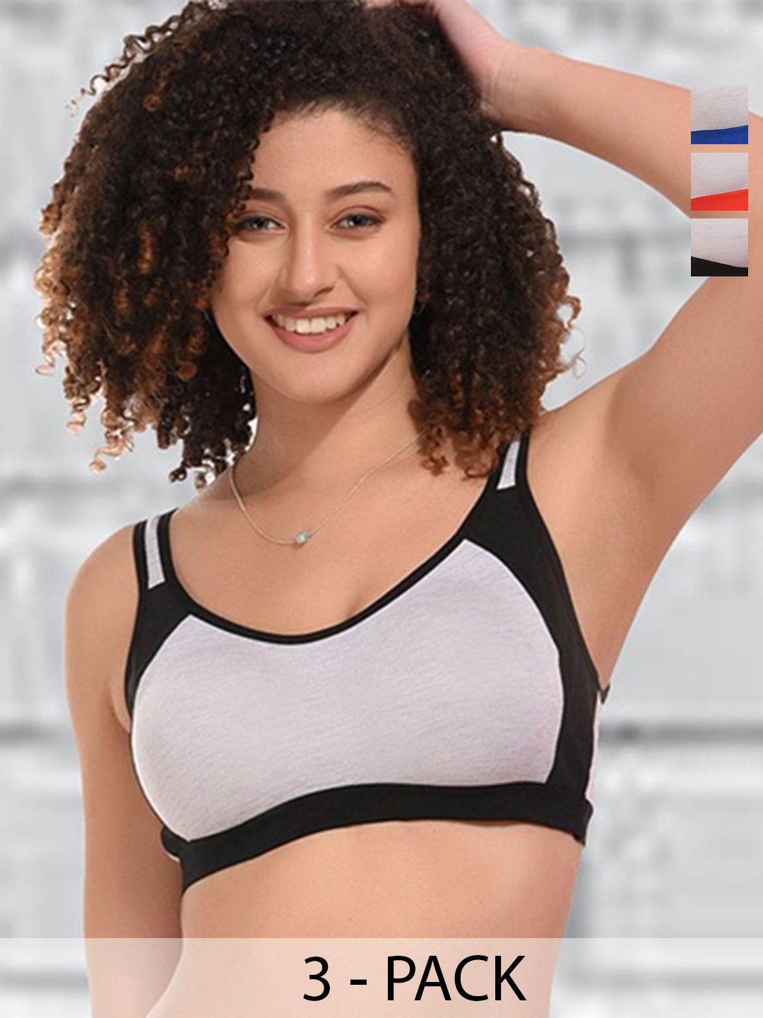Kinza soft. Colourblocked Bra Full Coverage Underwired-picture-22