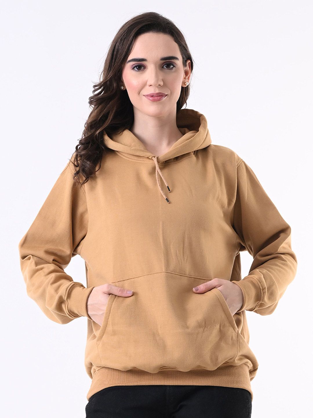 BAESD Women Solid Full Sleeve Hooded Sweatshirt-picture-34