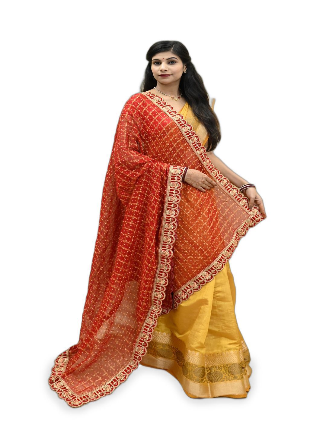 Ranisatiya creation Bandhani Printed Georgette Dupatta-picture-55
