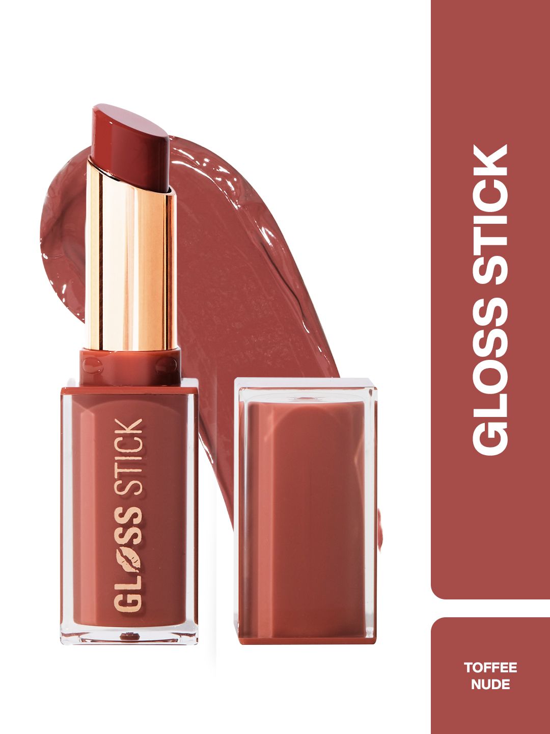 Makeup Revolution London Pout Lip Gloss Stick With Vitamin E - 3g - Toffee Nude-picture-22