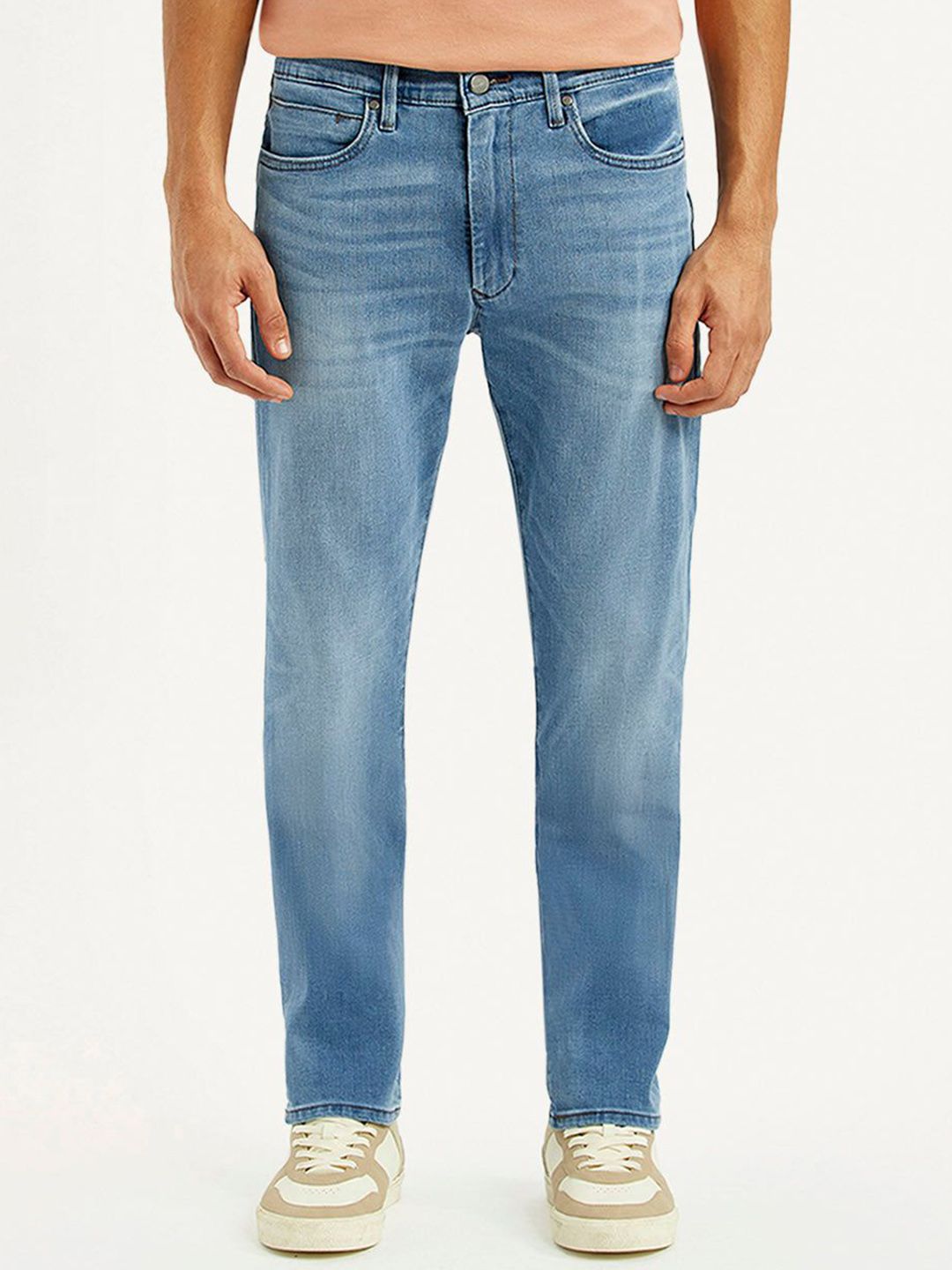 Levis Men Classic Straight Fit Mid-Rise Light Fade Stretchable Jeans-picture-13