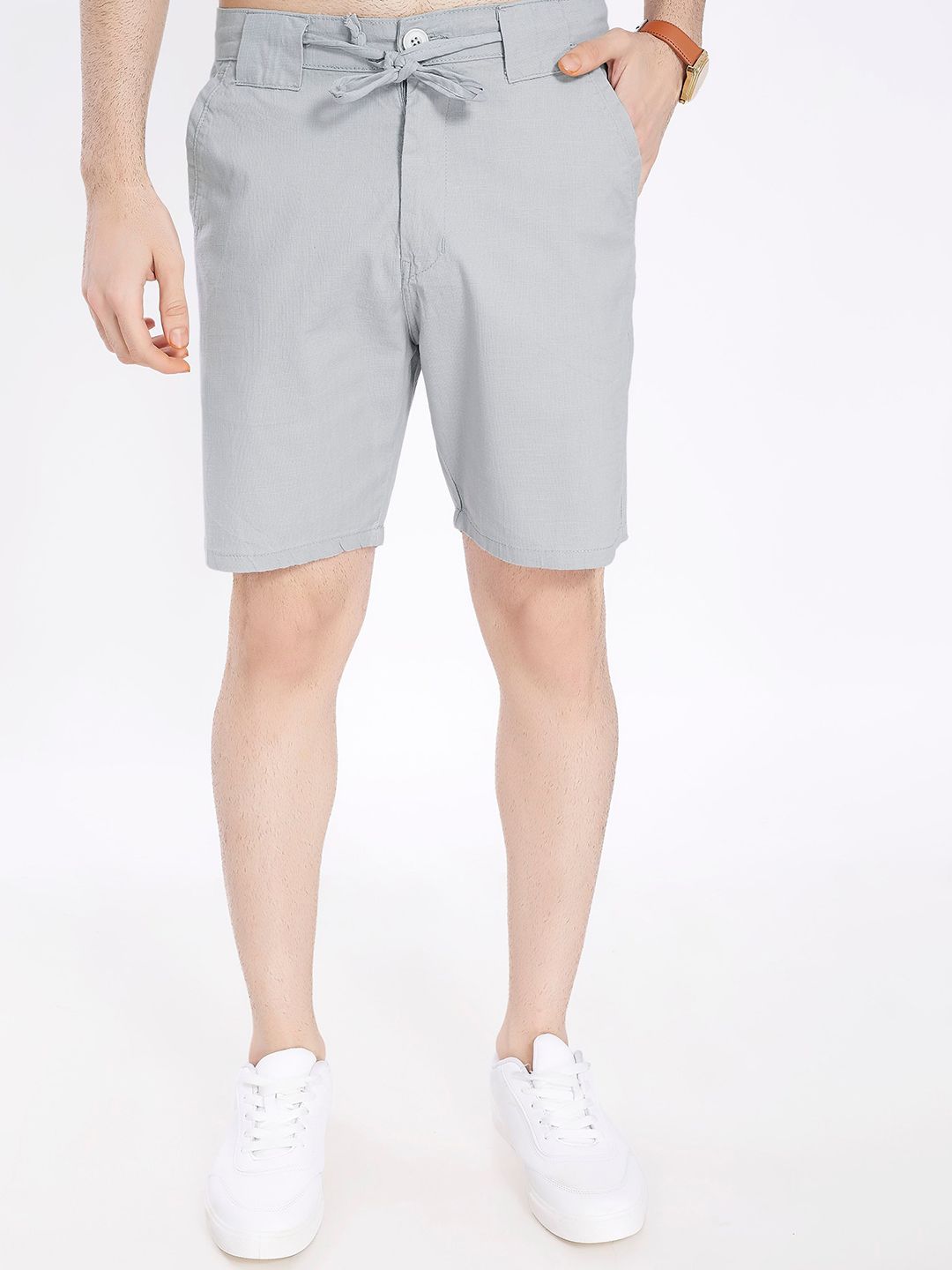 THE BEETEL HOUSE Men Relaxed Fit Low-Rise Cotton Shorts-picture-34