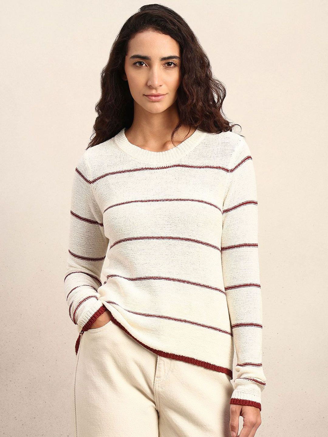 Vero Moda Women Striped Pullover Sweaters-picture-50