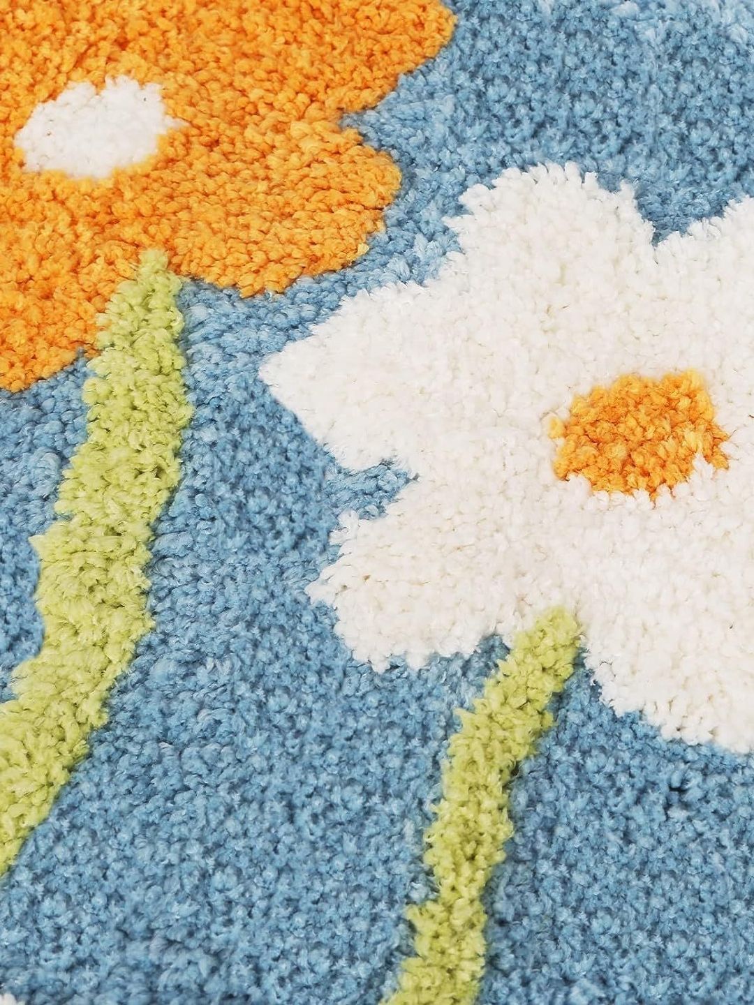 Homio Blue Anti-Slip Microfibre 2000GSM Bath Rug-picture-10