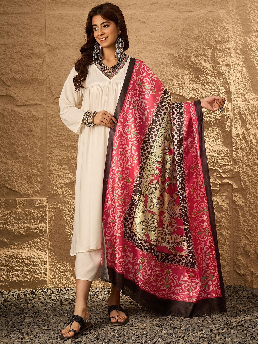 InWeave Floral Printed Dupatta-picture-16