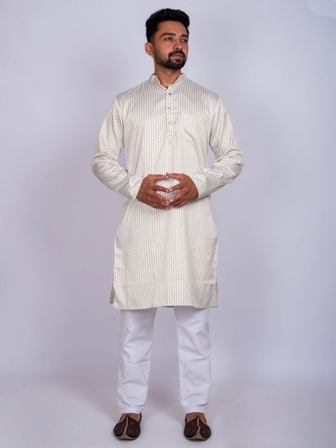 KAISERMEN Men Geometric Printed Festive Straight Kurta-picture-15