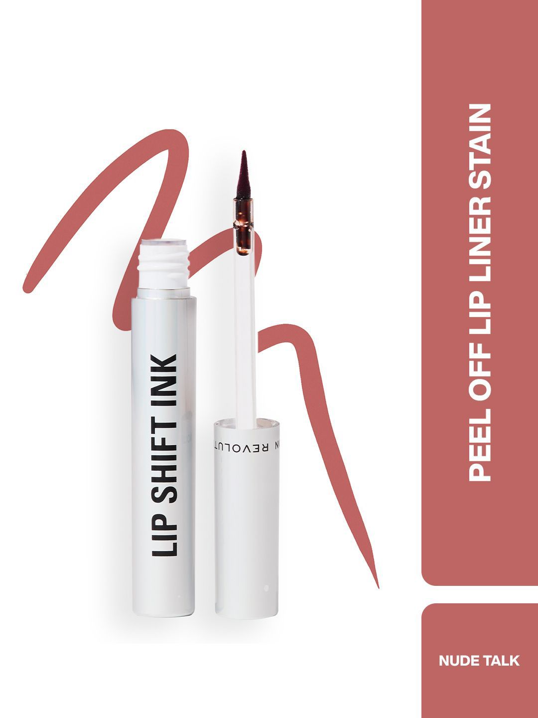 Makeup Revolution London Lip Shift Ink Peel Off Lipliner Stain - Nude Talk-image-7