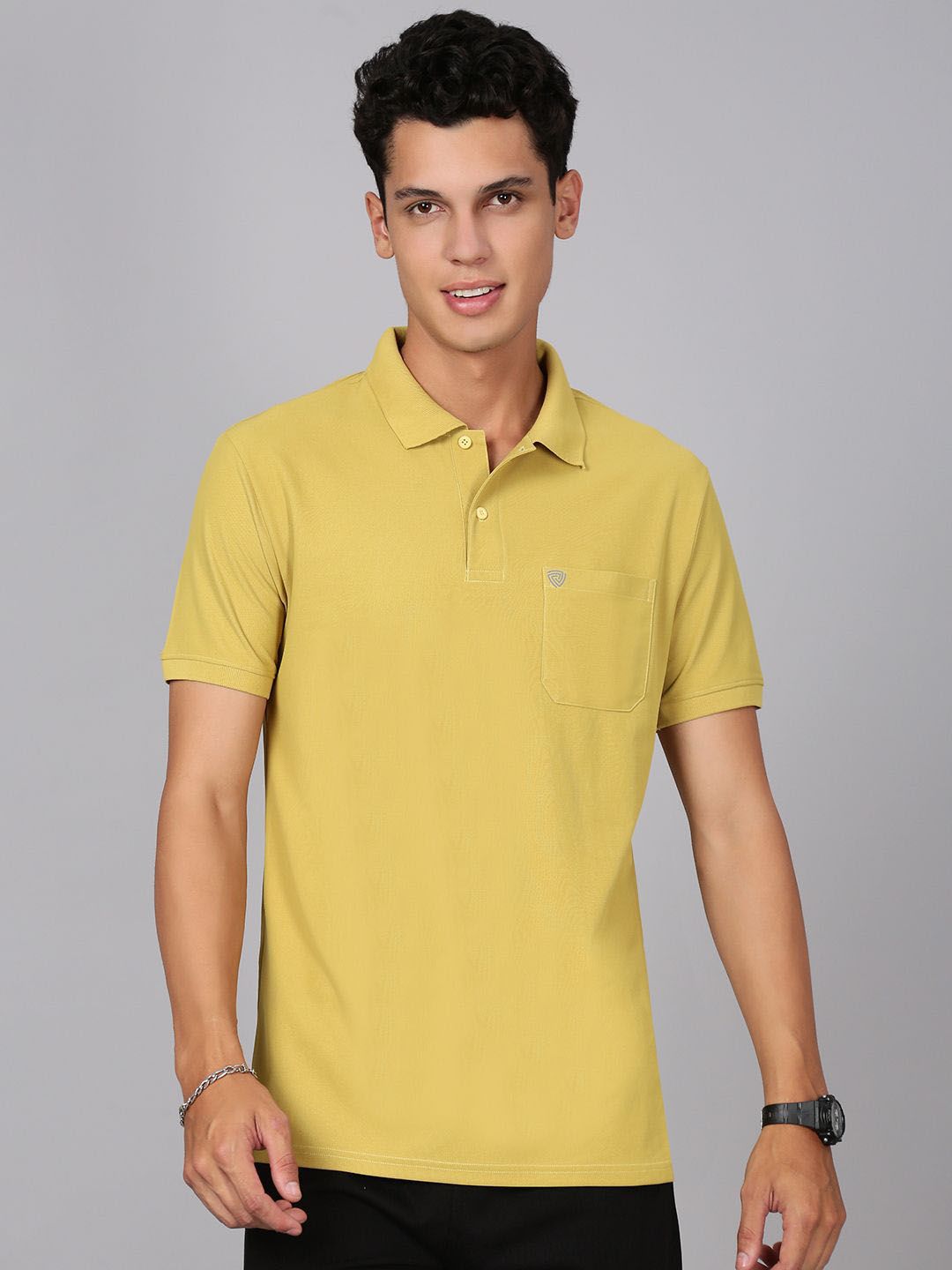 Lux Cozi Fillament Polo Collar Lounge T-Shirt-image-15