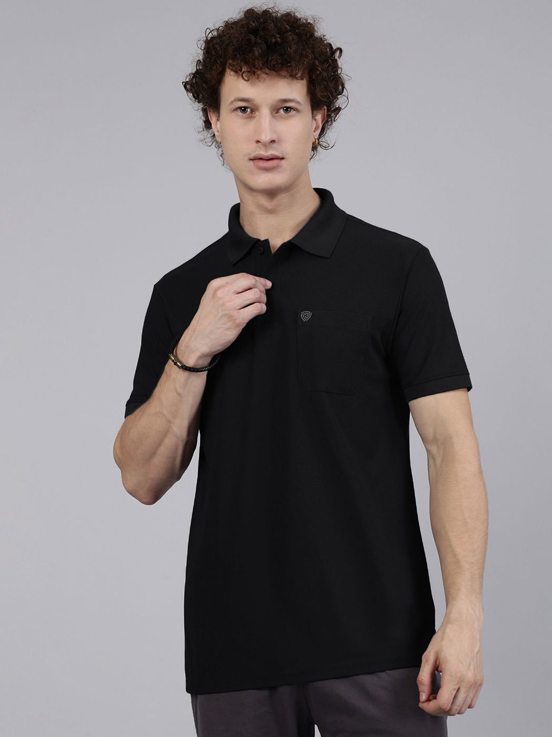 Lux Cozi Fillament Polo Men Polo Collar Lounge T-Shirt-image-44