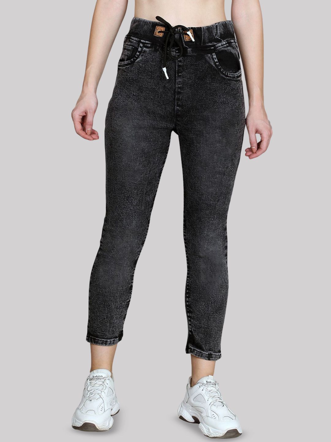 NEUNK Women Comfort Boyfriend Fit High-Rise Light Fade Stretchable Jeans-picture-42