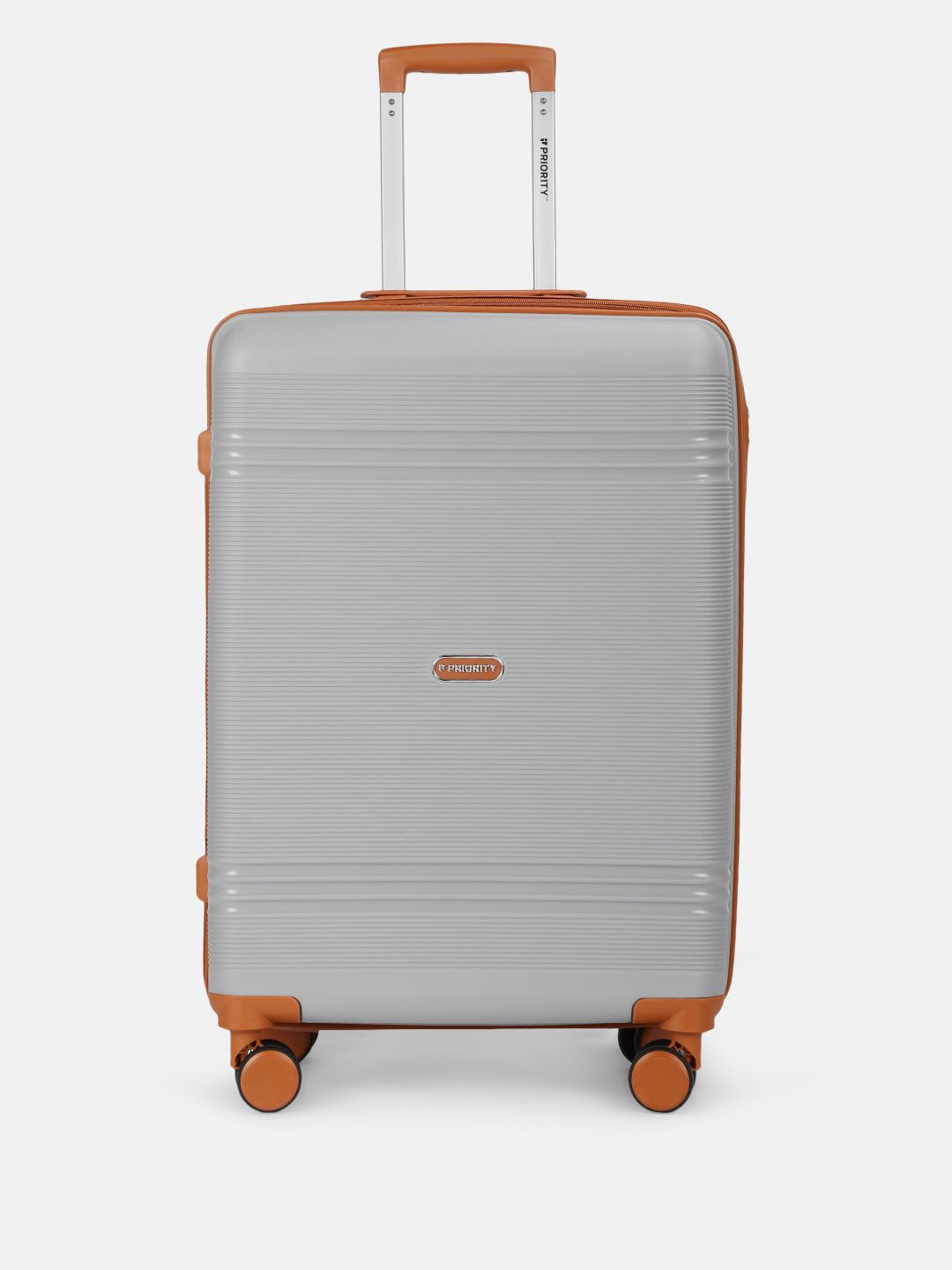 Priority Unisex Textured 360 Degree Rotation Hard Medium Trolley Bag - 78.41 L-image-4