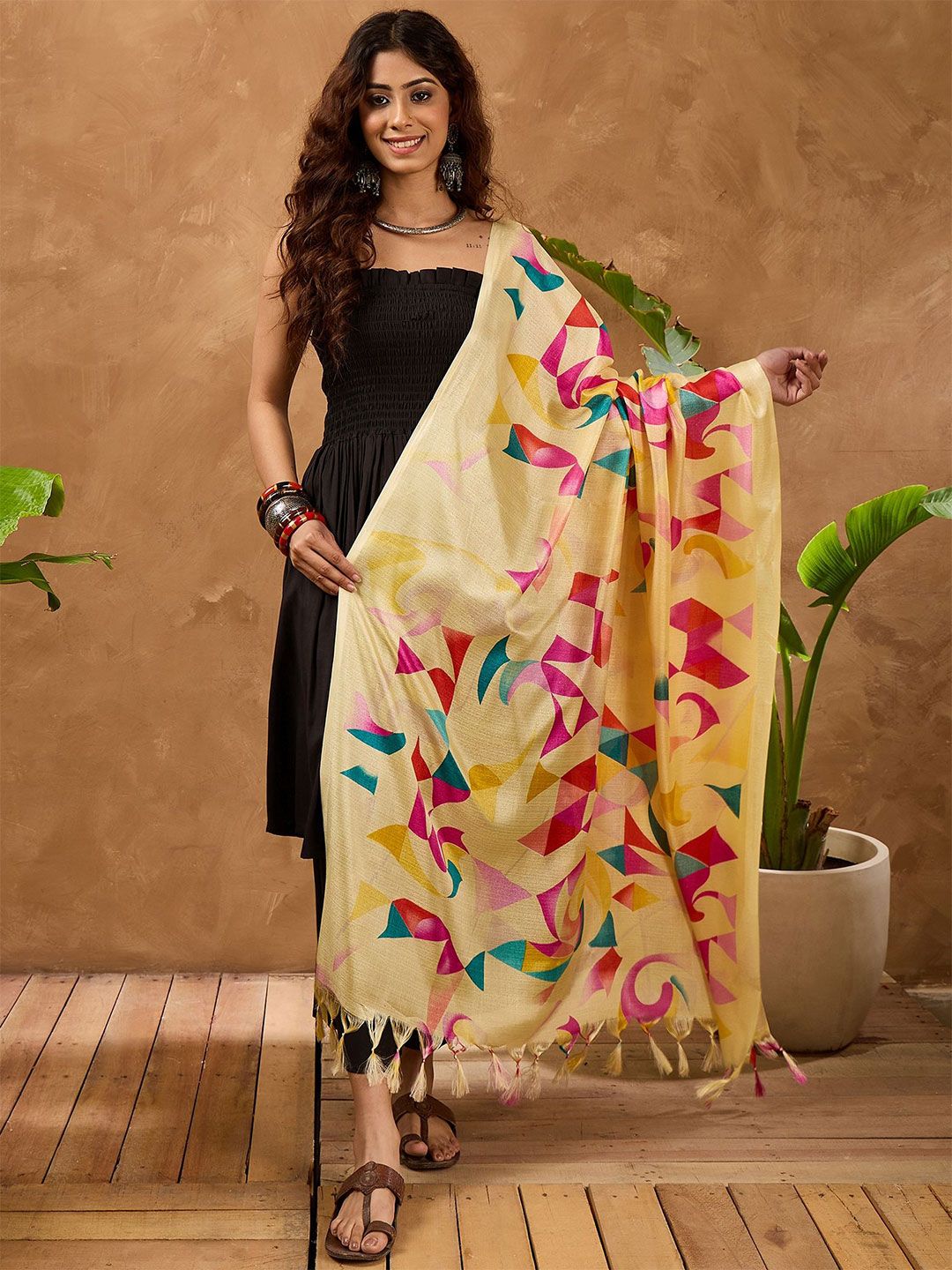 InWeave Abstract Printed Dupatta-picture-35