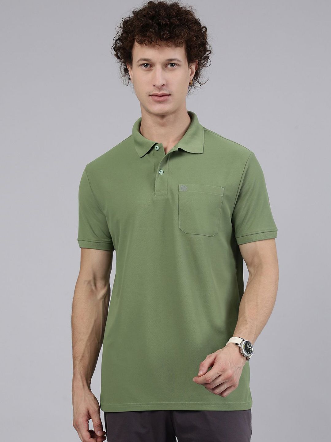 Lux Cozi Fillament Polo Collar Short Sleeves Lounge T-Shirt-picture-12