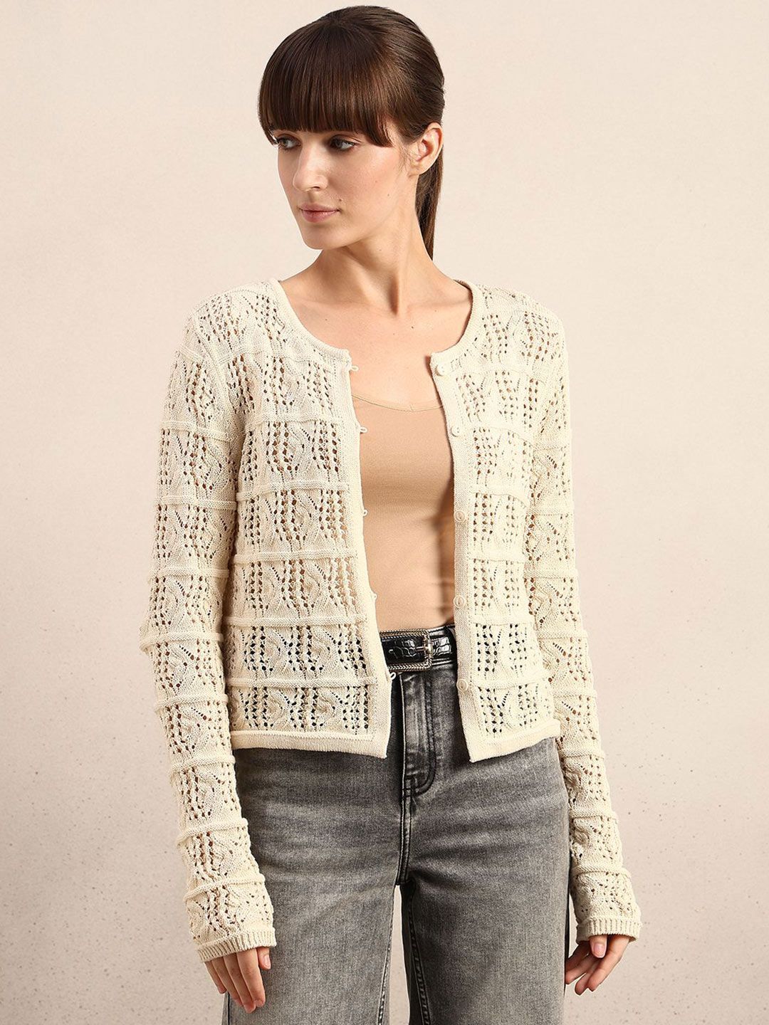 Vero Moda VMAMAZING LS Women O-Neck Long Sleeves Cardigan Sweaters-picture-14