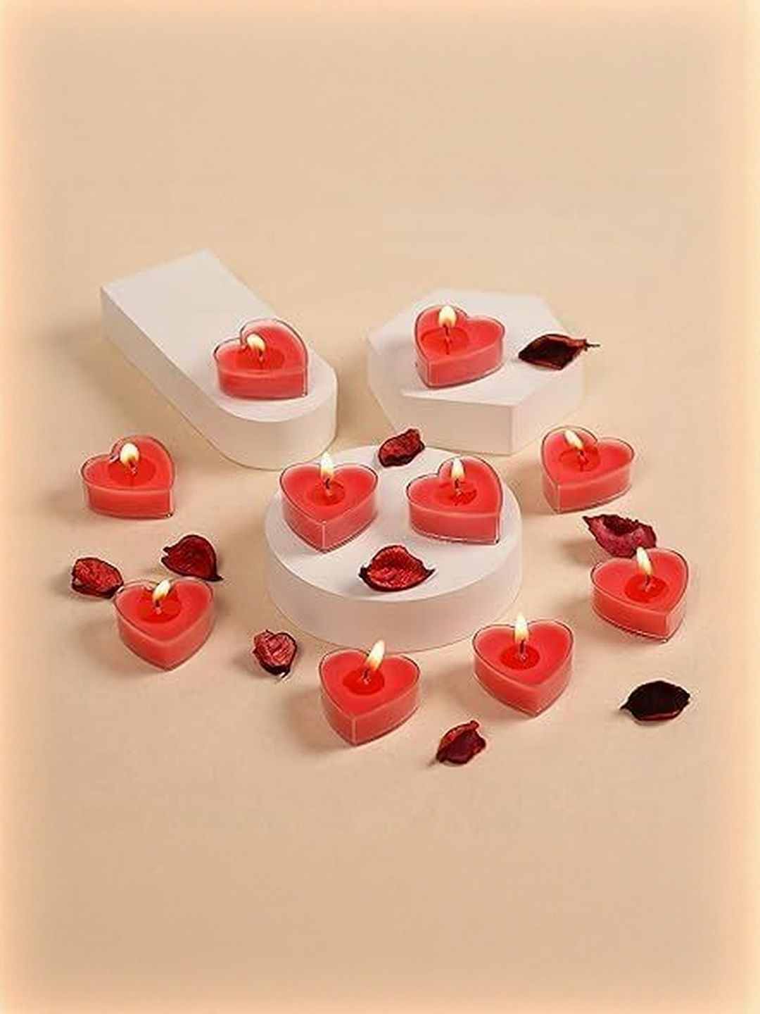 1st Time Pack Of 10 Romantic Heart-Shaped 4 Hours Burning Candle-picture-15