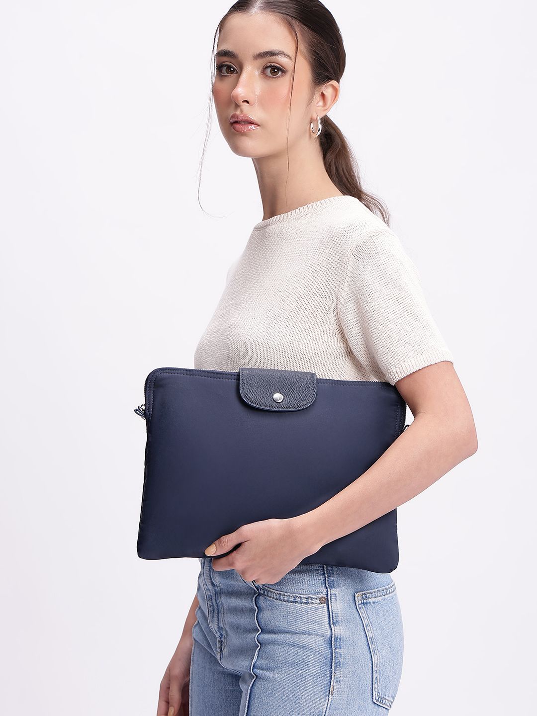 MANGO Women Solid Laptop Sleeve - Up to 15 inch-picture-32