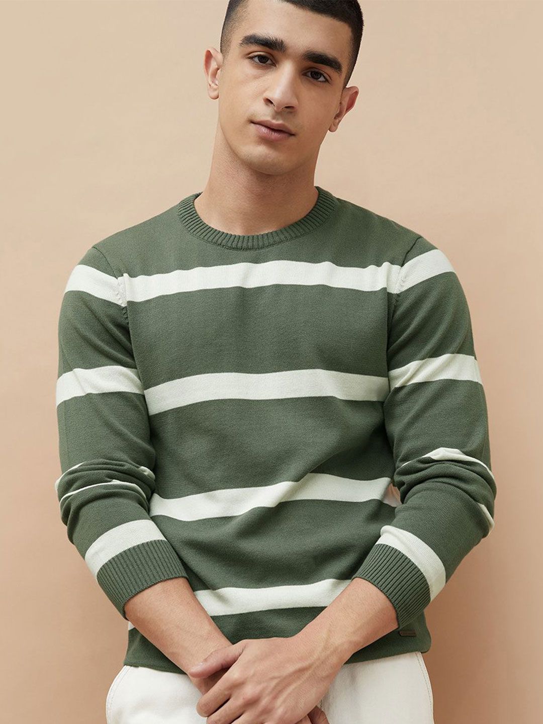 Fame Forever by Lifestyle Men Striped Pullover-image-43