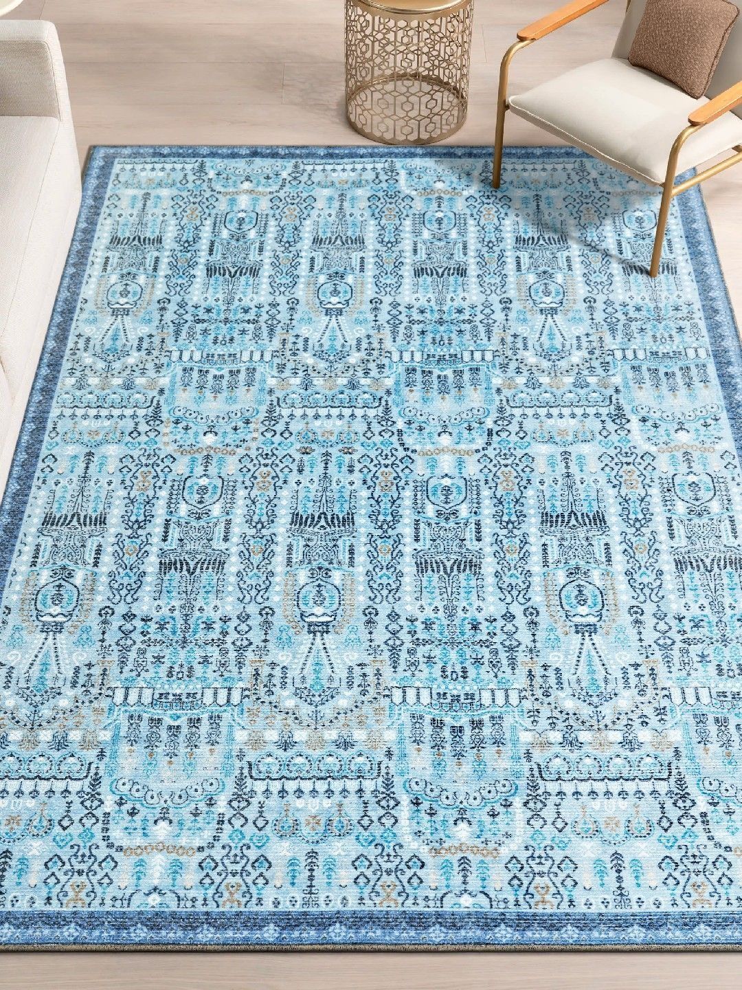 kaleen india Anti-Skid Backing Washable Indoor-Outdoor Rugs-picture-20
