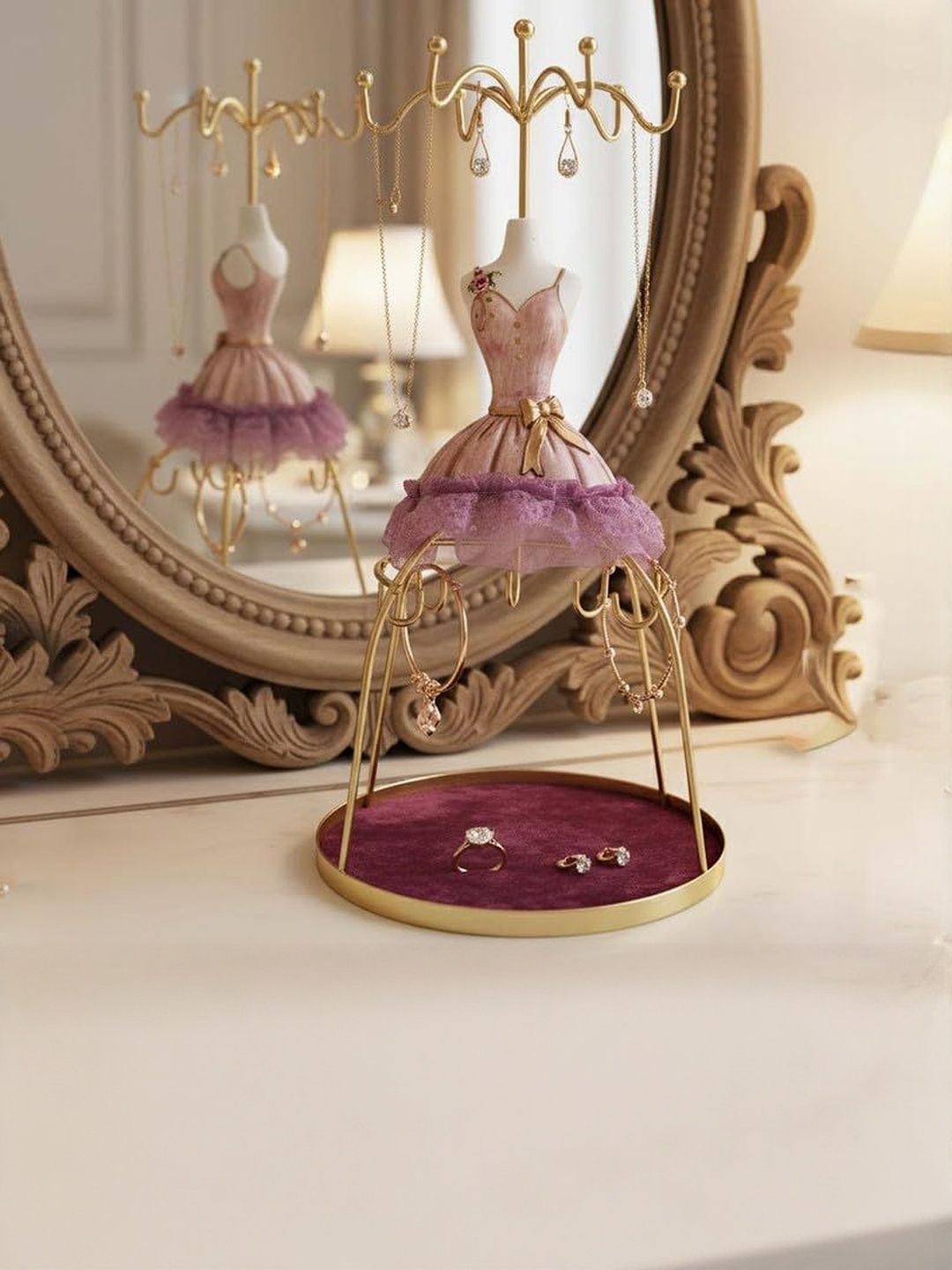 Go Hooked Women Doll Dress Jewelry Holder Stand-picture-56