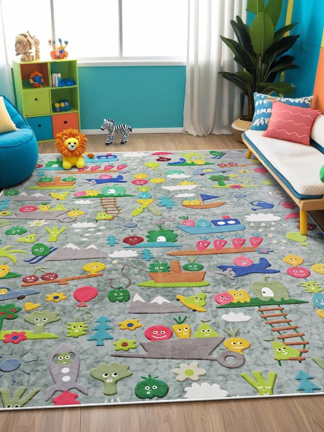 kaleen india Anti-Skid Backing Washable Indoor-Outdoor Rugs-picture-13