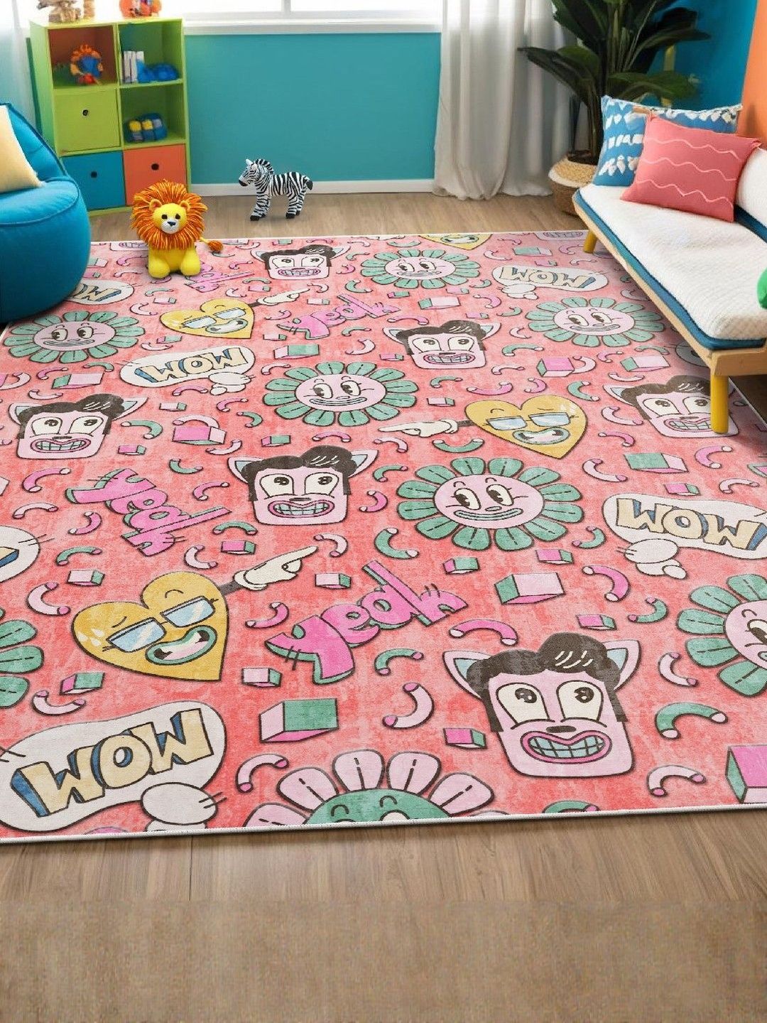 kaleen india Anti-Skid Backing Washable Indoor-Outdoor Rugs-picture-24