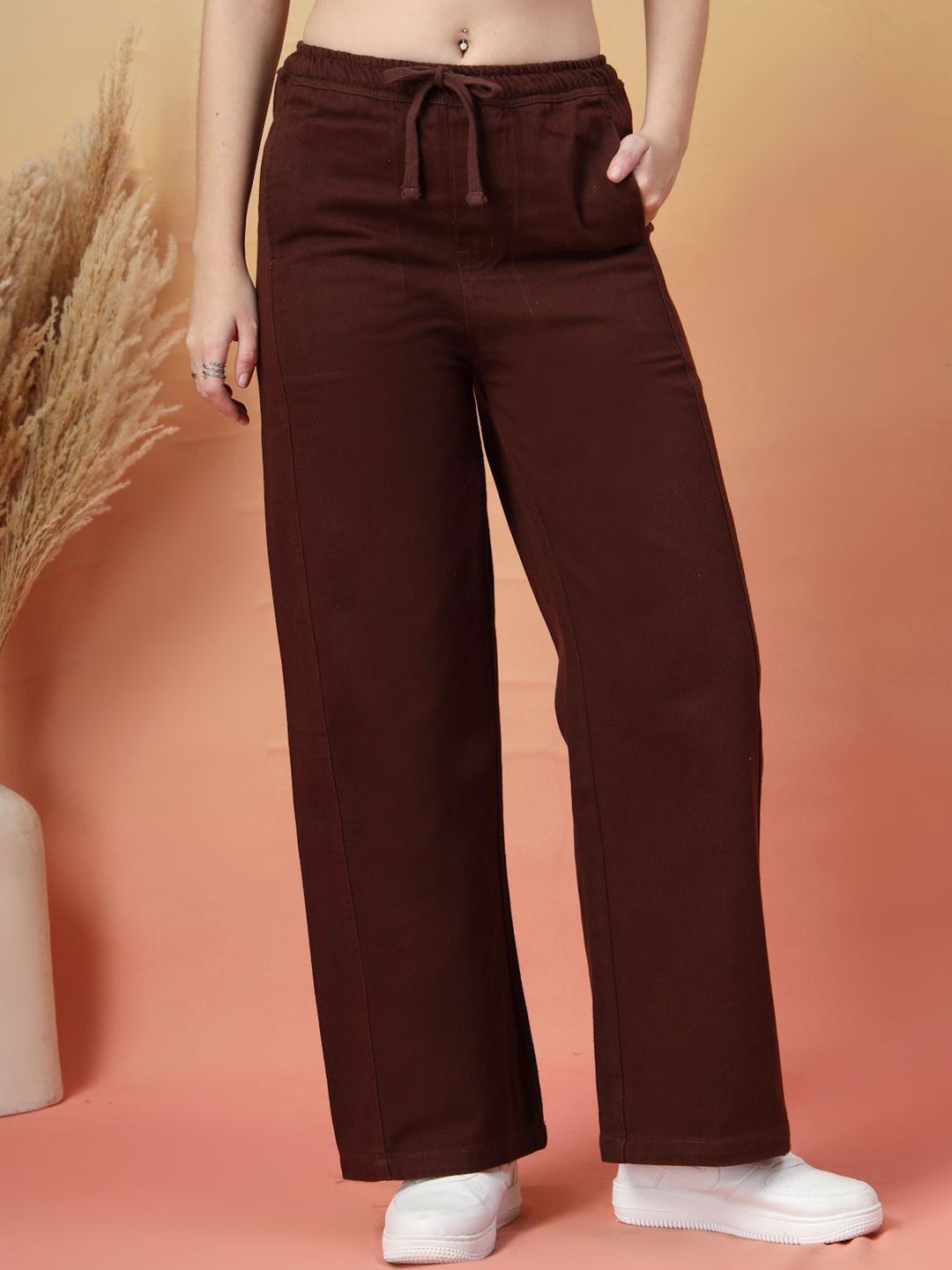 COSMIC Women Wide Leg Mid-Rise Jeans-picture-7
