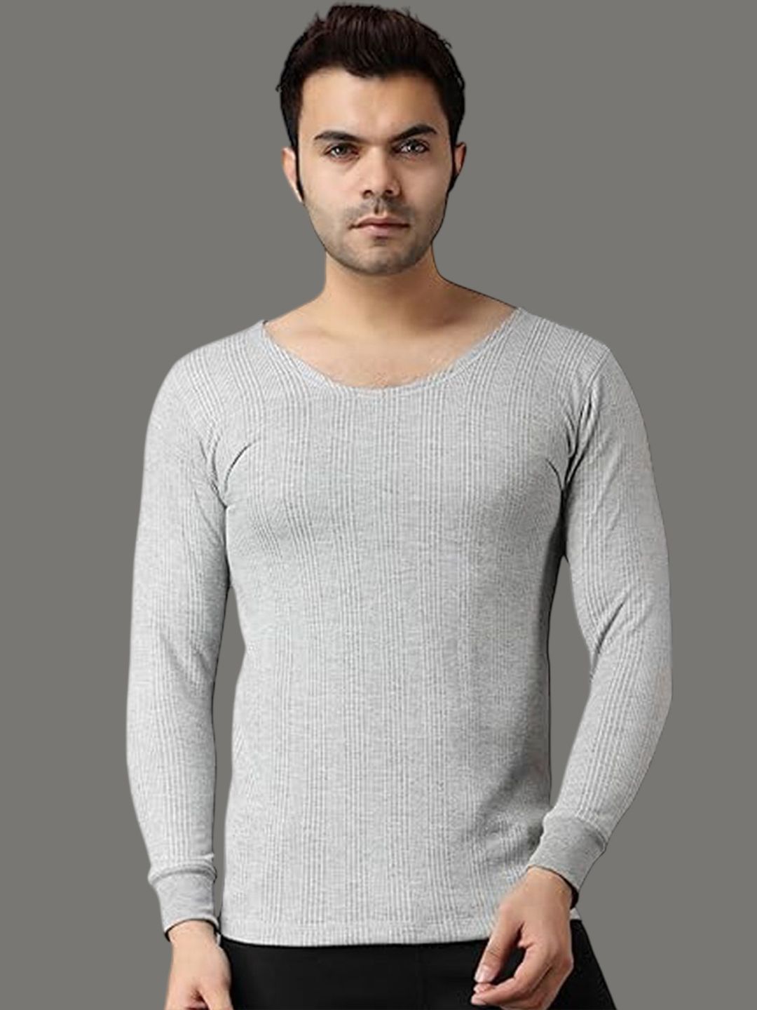 FF Men Ribbed Thermal Long Sleeves Tops-picture-54
